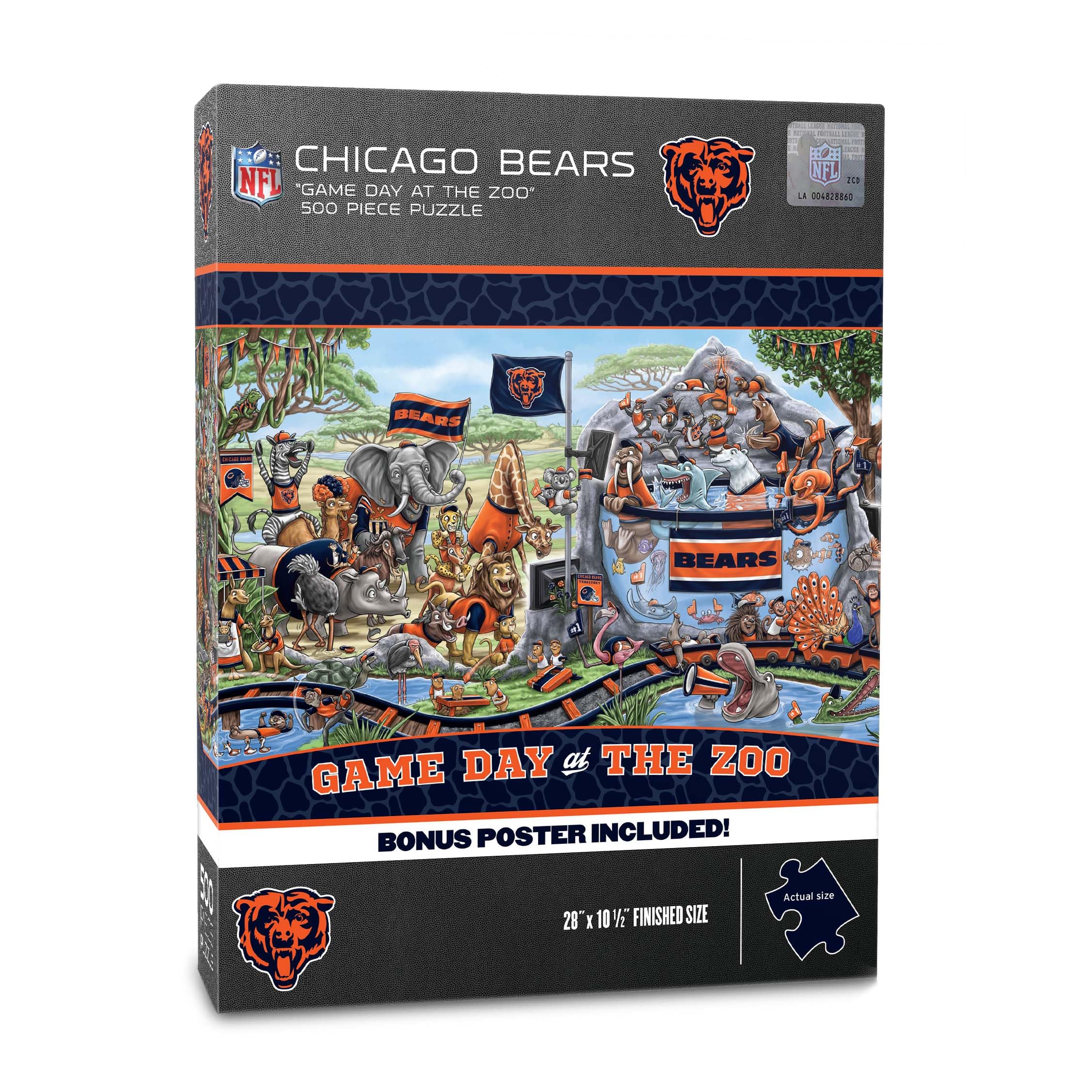 Foto 2 pulgar | Puzzle Youthefan Nfl Chicago Bears Game Day At The Zoo, 500 Unidades - Venta Internacional.