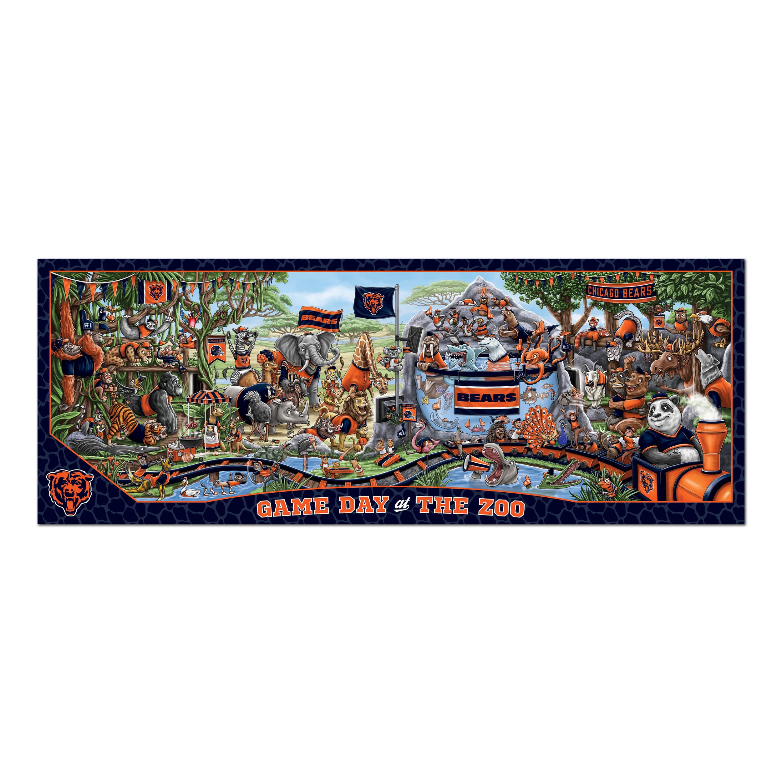 Foto 4 pulgar | Puzzle Youthefan Nfl Chicago Bears Game Day At The Zoo, 500 Unidades - Venta Internacional.