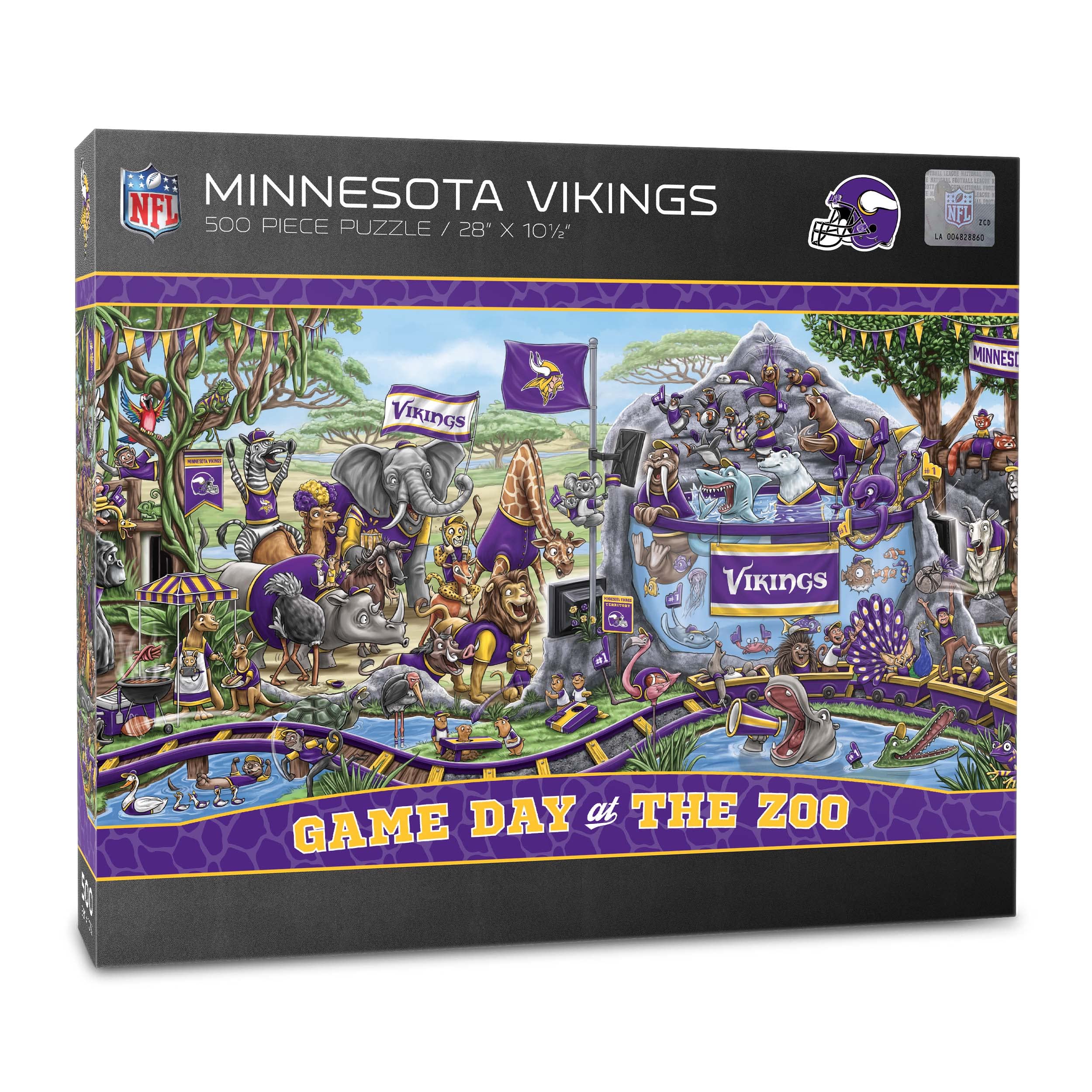 Foto 2 pulgar | Puzzle Youthefan Nfl Minnesota Vikings Game Day En The Zoo - Venta Internacional.