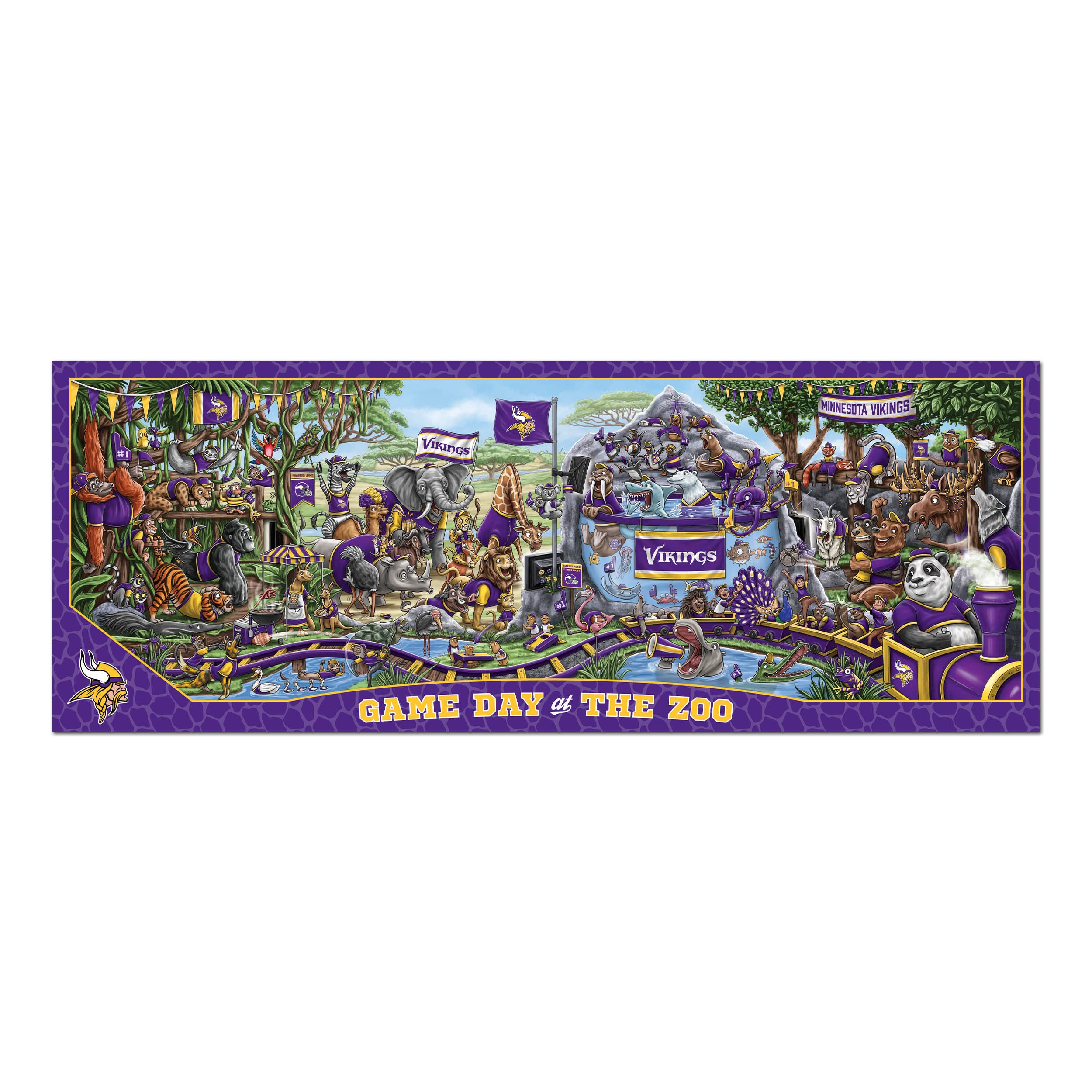 Foto 4 pulgar | Puzzle Youthefan Nfl Minnesota Vikings Game Day En The Zoo - Venta Internacional.