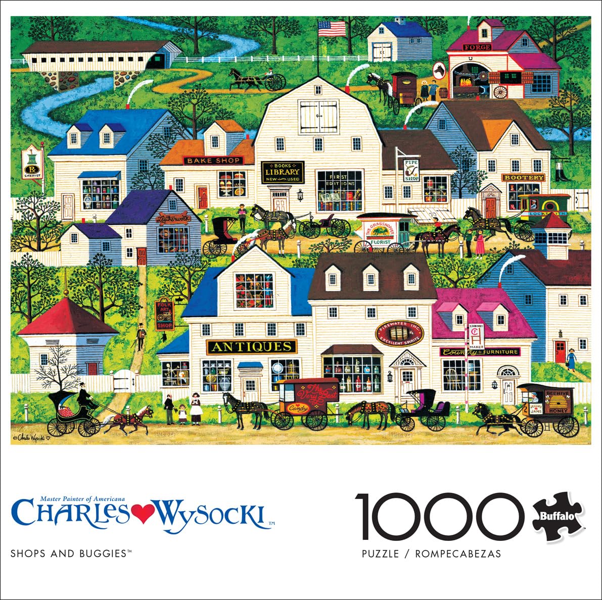 Foto 2 | Rompecabezas Buffalo Games Charles Wysocki 1000 Piezas - Venta Internacional.