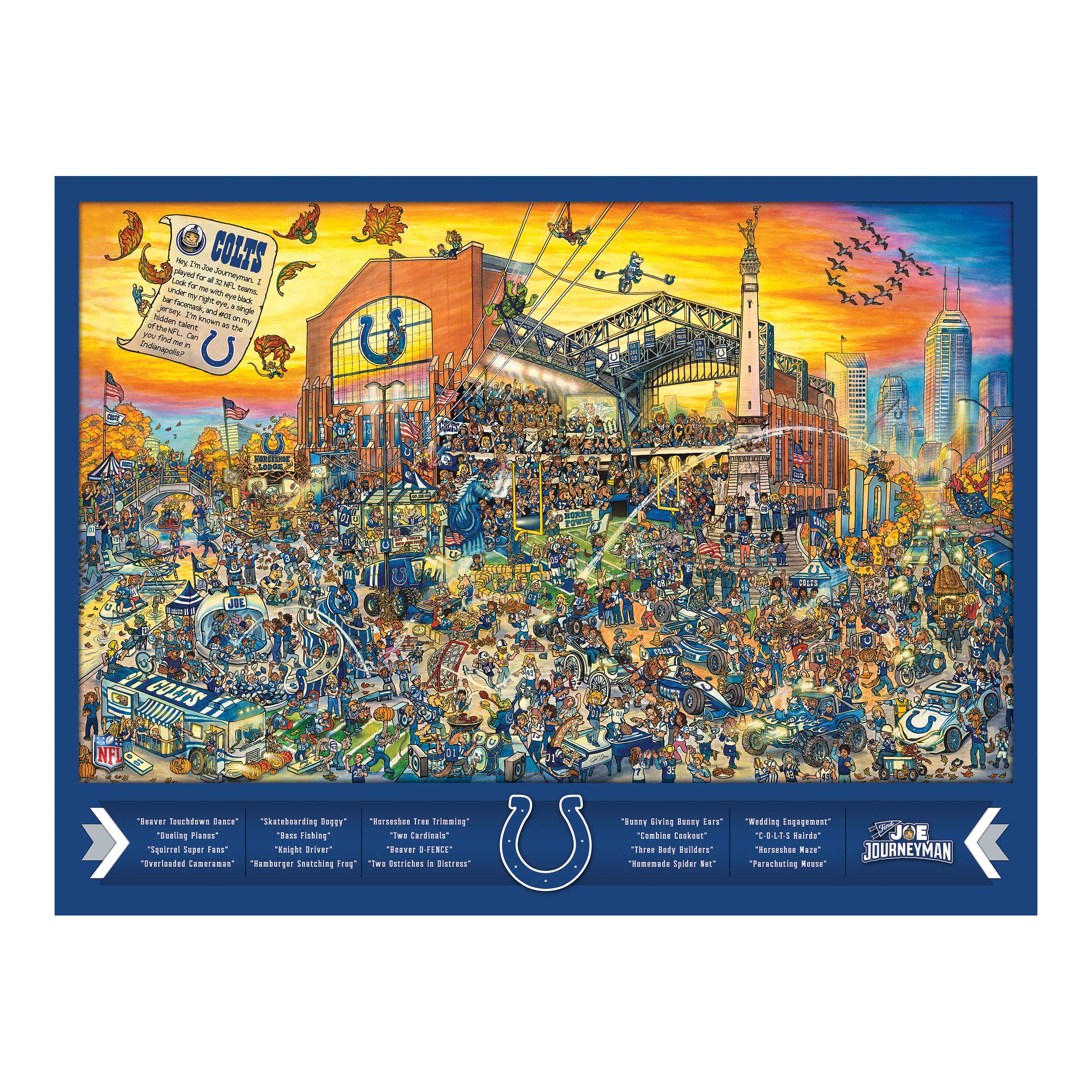 Foto 5 pulgar | Puzle Youthefan Nfl Joe Journeyman 45 X 60 Cm, 500 Piezas - Venta Internacional.