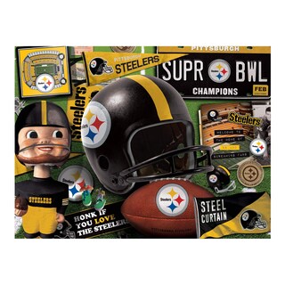 Foto 3 | Puzzle Youthefan Nfl Pittsburgh Steelers Retro De 500 Piezas - Venta Internacional.