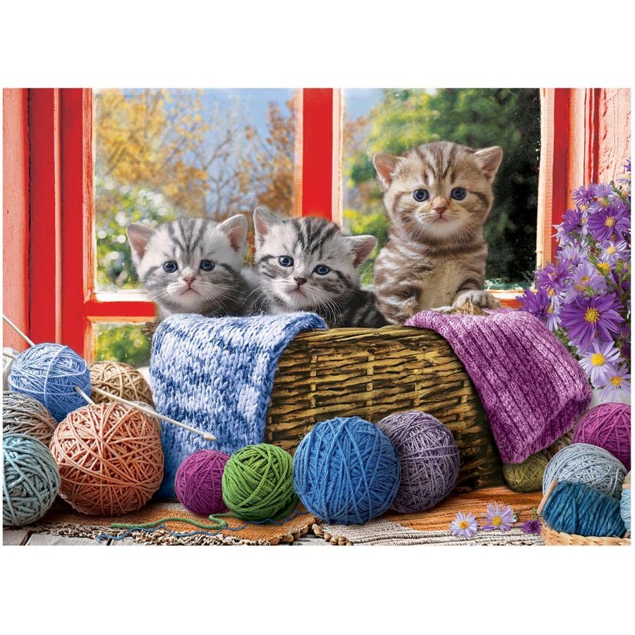 Foto 3 pulgar | Rompecabezas Eurographics Knittin' Kittens 500 Piezas - Venta Internacional.