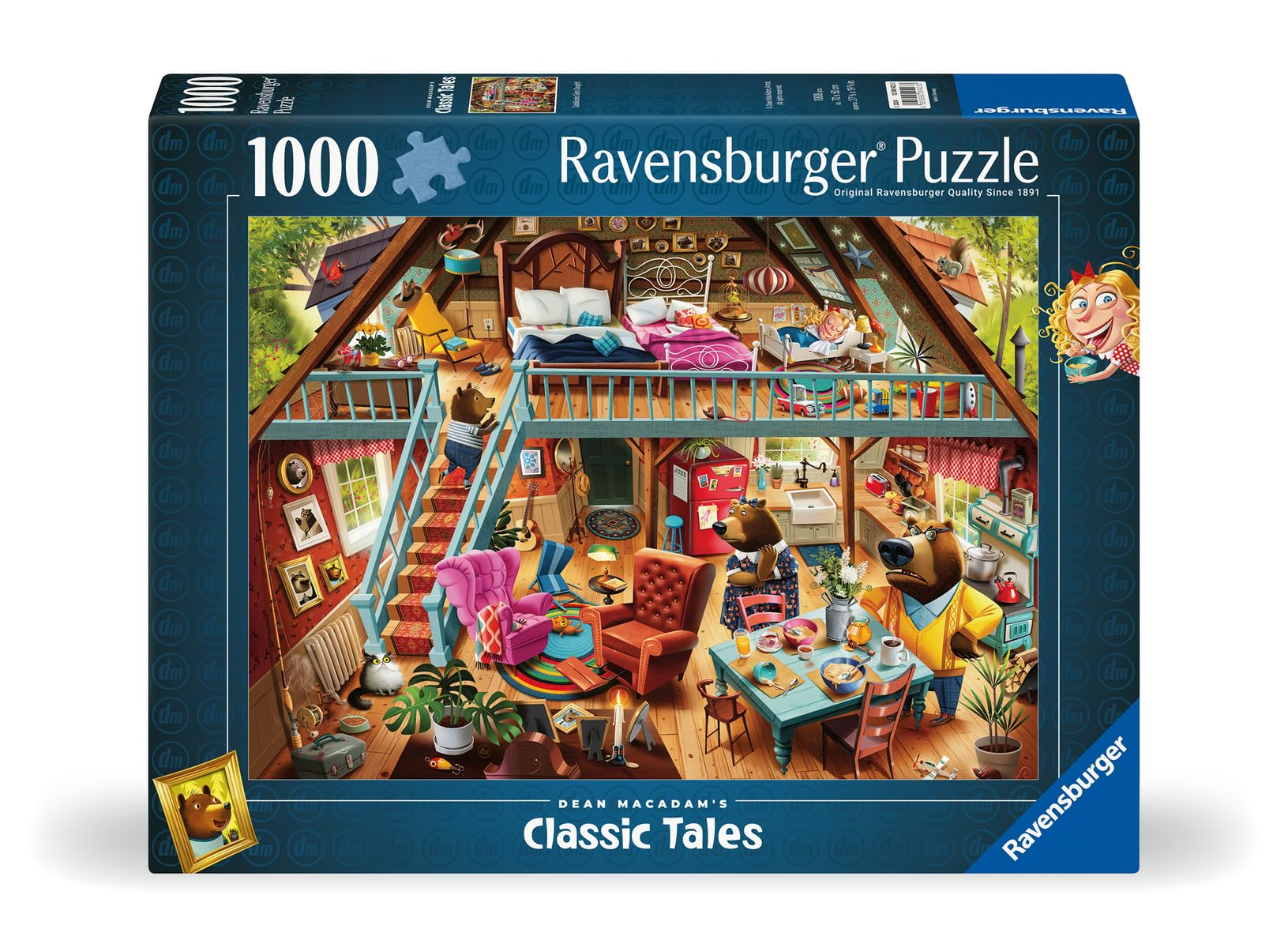 Foto 3 pulgar | Rompecabezas Ravensburger Dean Macadam Goldilocks 1000 Piezas - Venta Internacional.