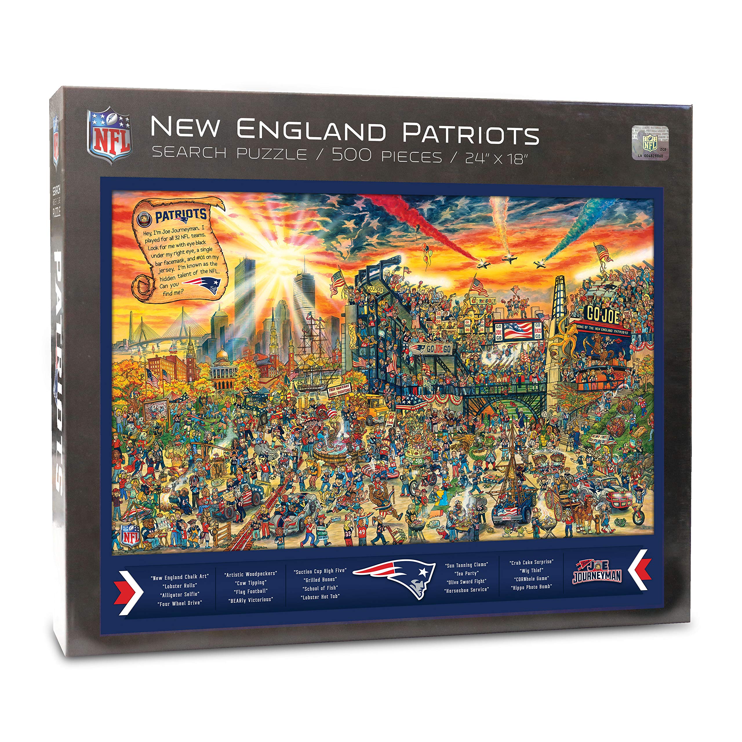 Puzle Youthefan Nfl Joe Journeyman 45 X 60 Cm, 500 Piezas - Venta Internacional.