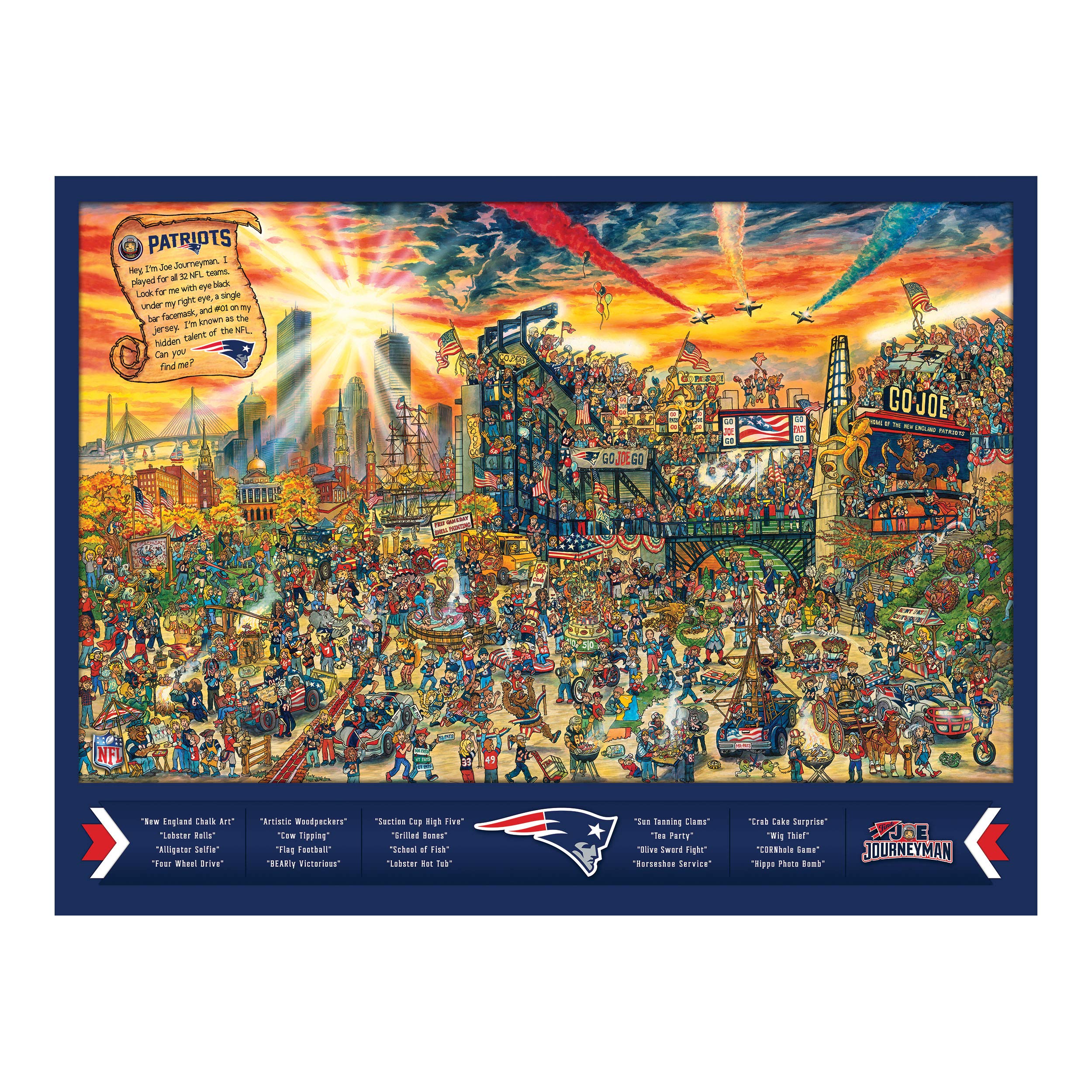 Foto 4 | Puzle Youthefan Nfl Joe Journeyman 45 X 60 Cm, 500 Piezas - Venta Internacional.