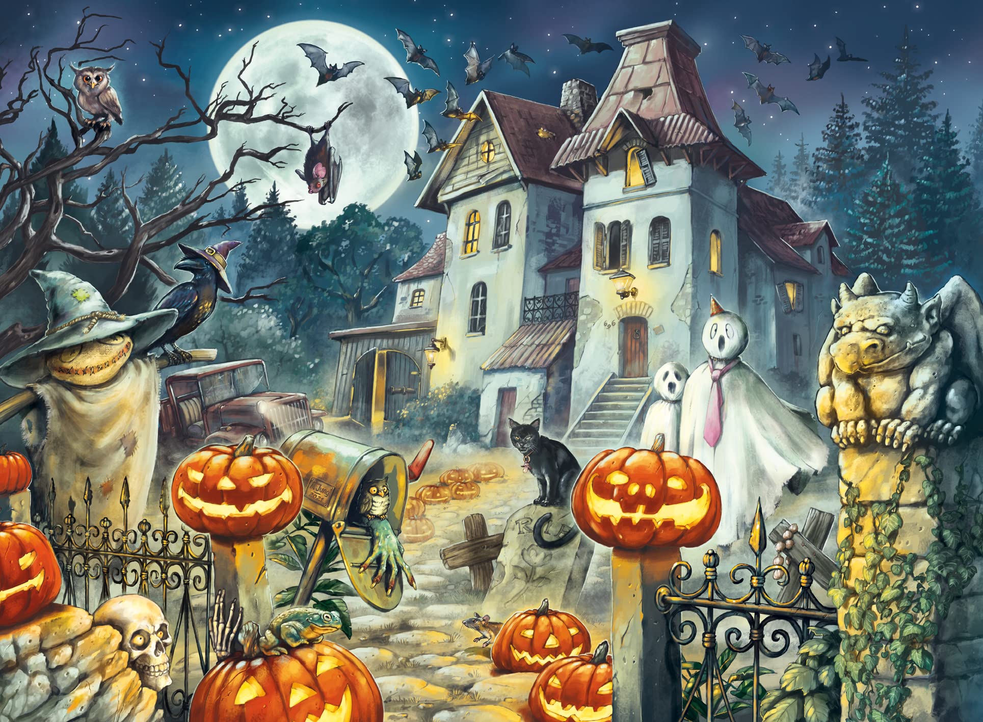 Foto 4 pulgar | Rompecabezas Ravensburger Halloween House 300 Piezas Para Niños - Venta Internacional.