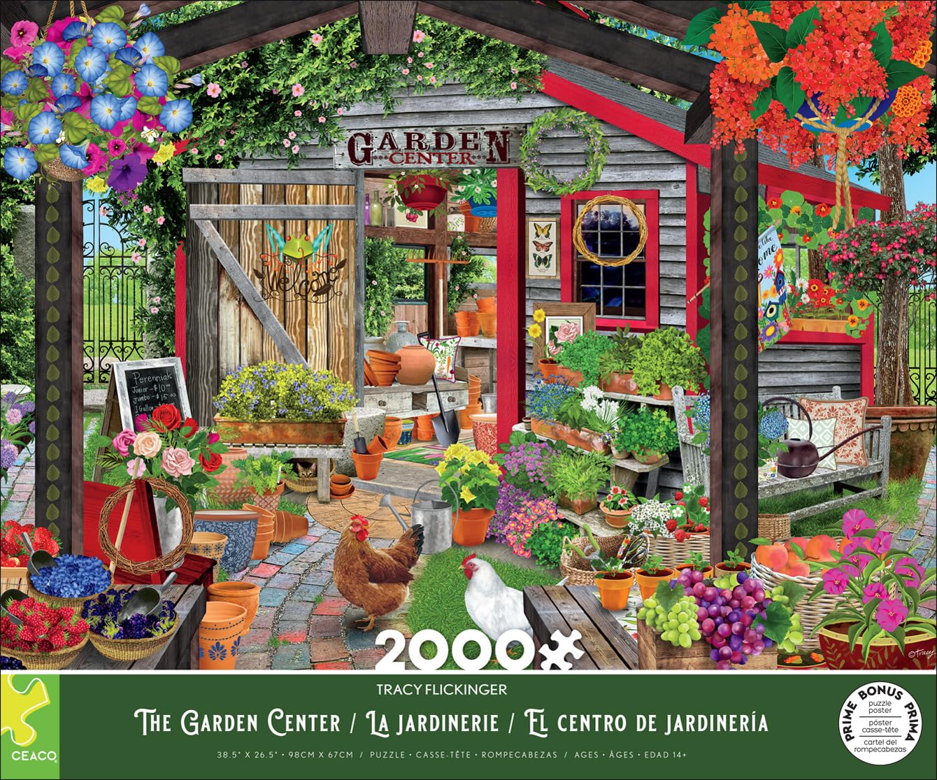 Foto 3 pulgar | Rompecabezas Ceaco Tracy Flickinger The Garden Center, 2000 Piezas - Venta Internacional.