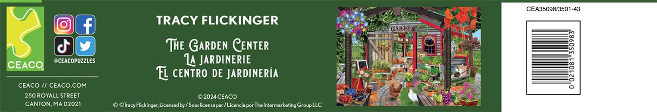 Foto 4 pulgar | Rompecabezas Ceaco Tracy Flickinger The Garden Center, 2000 Piezas - Venta Internacional.
