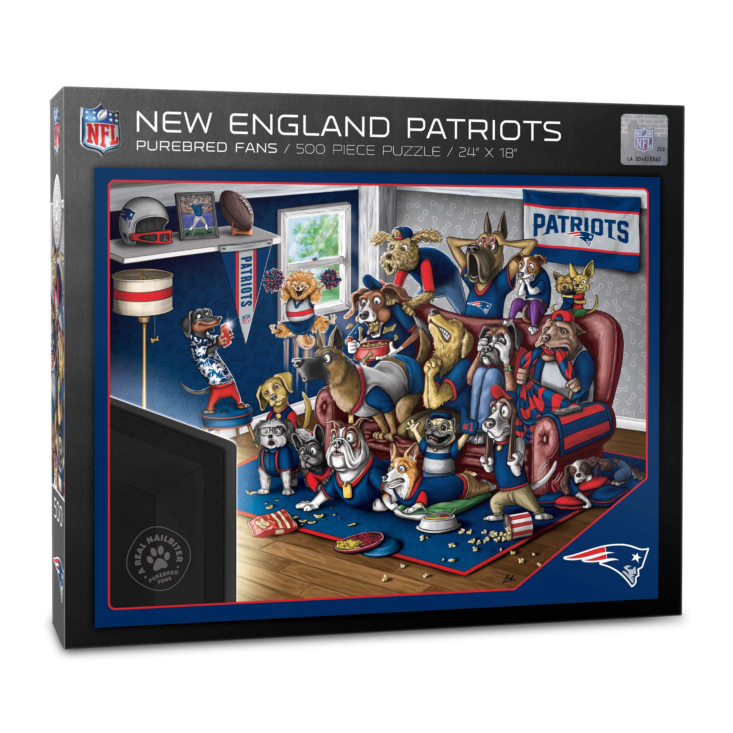 Foto 2 pulgar | Puzzle Youthefan Nfl New England Patriots Purebred Fans, 500 Unidades - Venta Internacional.