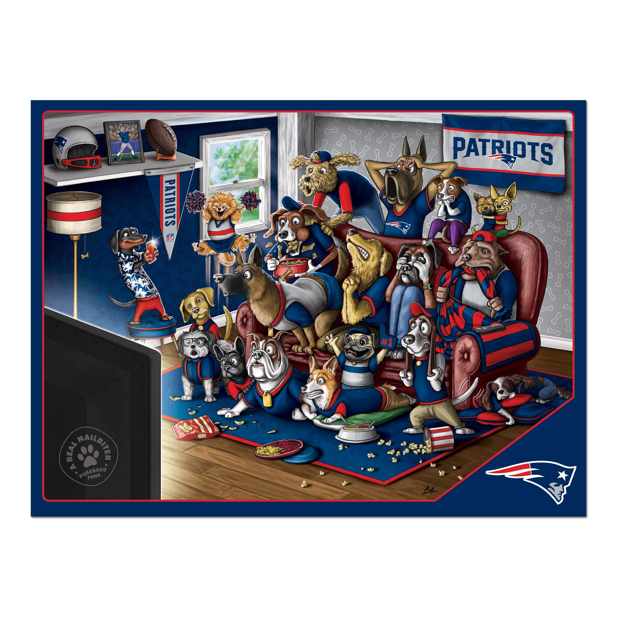 Foto 4 pulgar | Puzzle Youthefan Nfl New England Patriots Purebred Fans, 500 Unidades - Venta Internacional.