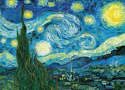 Foto 2 | Puzzle Eurographics Starry Night De Vincent Van Gogh, 100 Piezas - Venta Internacional.