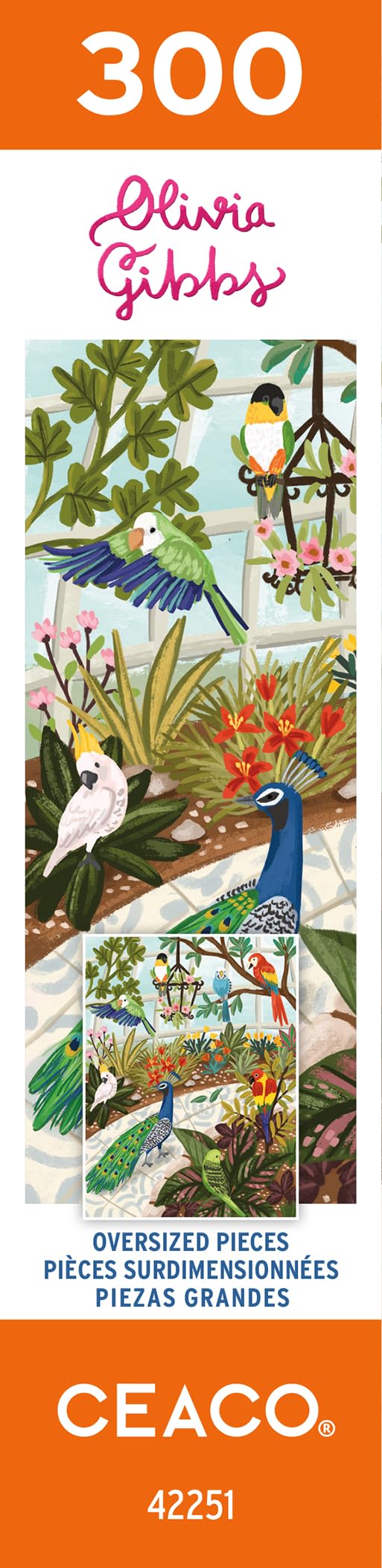 Foto 7 | Rompecabezas Ceaco Olivia Gibbs Joyful Aviary De 300 Piezas - Venta Internacional.