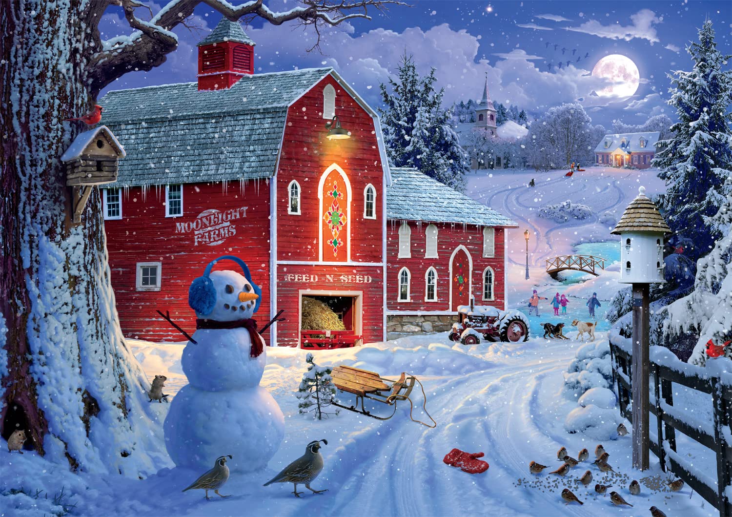 Foto 1 | Rompecabezas Buffalo Games Winter Frolic, 500 Piezas - Venta Internacional.