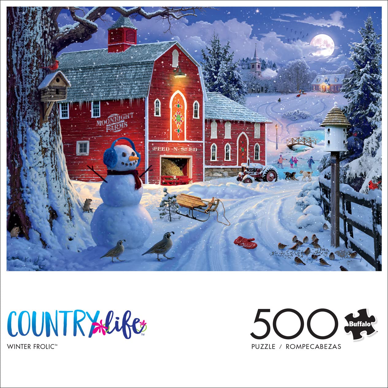 Foto 2 | Rompecabezas Buffalo Games Winter Frolic, 500 Piezas - Venta Internacional.