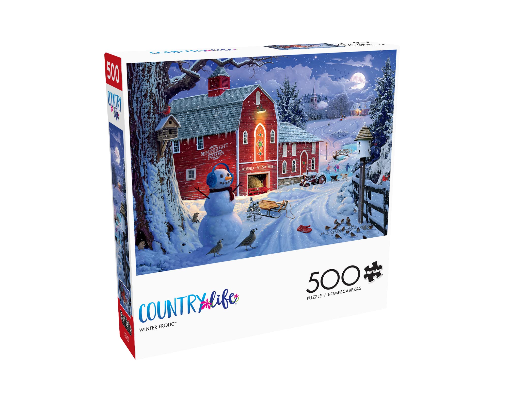 Foto 4 pulgar | Rompecabezas Buffalo Games Winter Frolic, 500 Piezas - Venta Internacional.