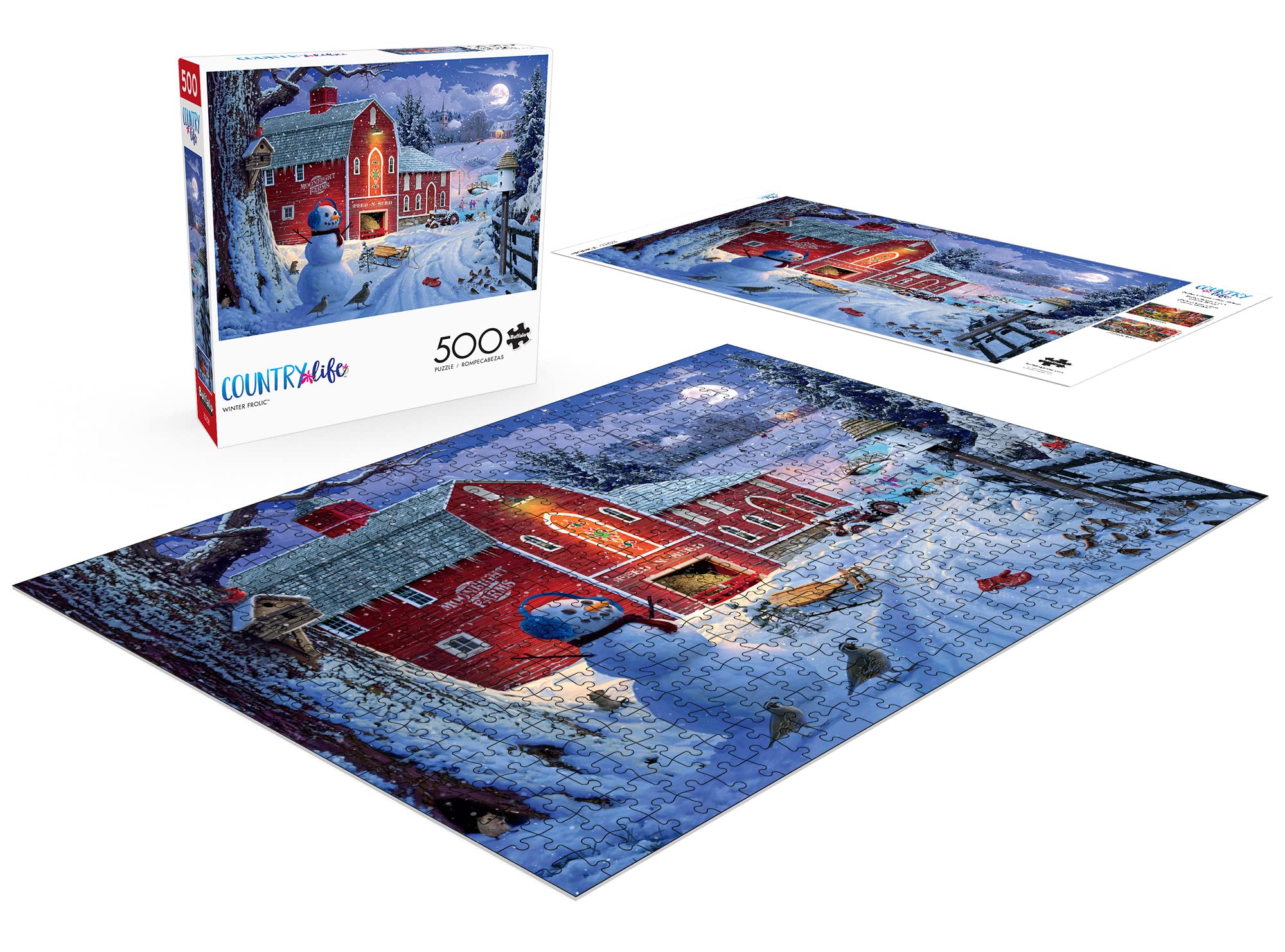 Foto 5 pulgar | Rompecabezas Buffalo Games Winter Frolic, 500 Piezas - Venta Internacional.