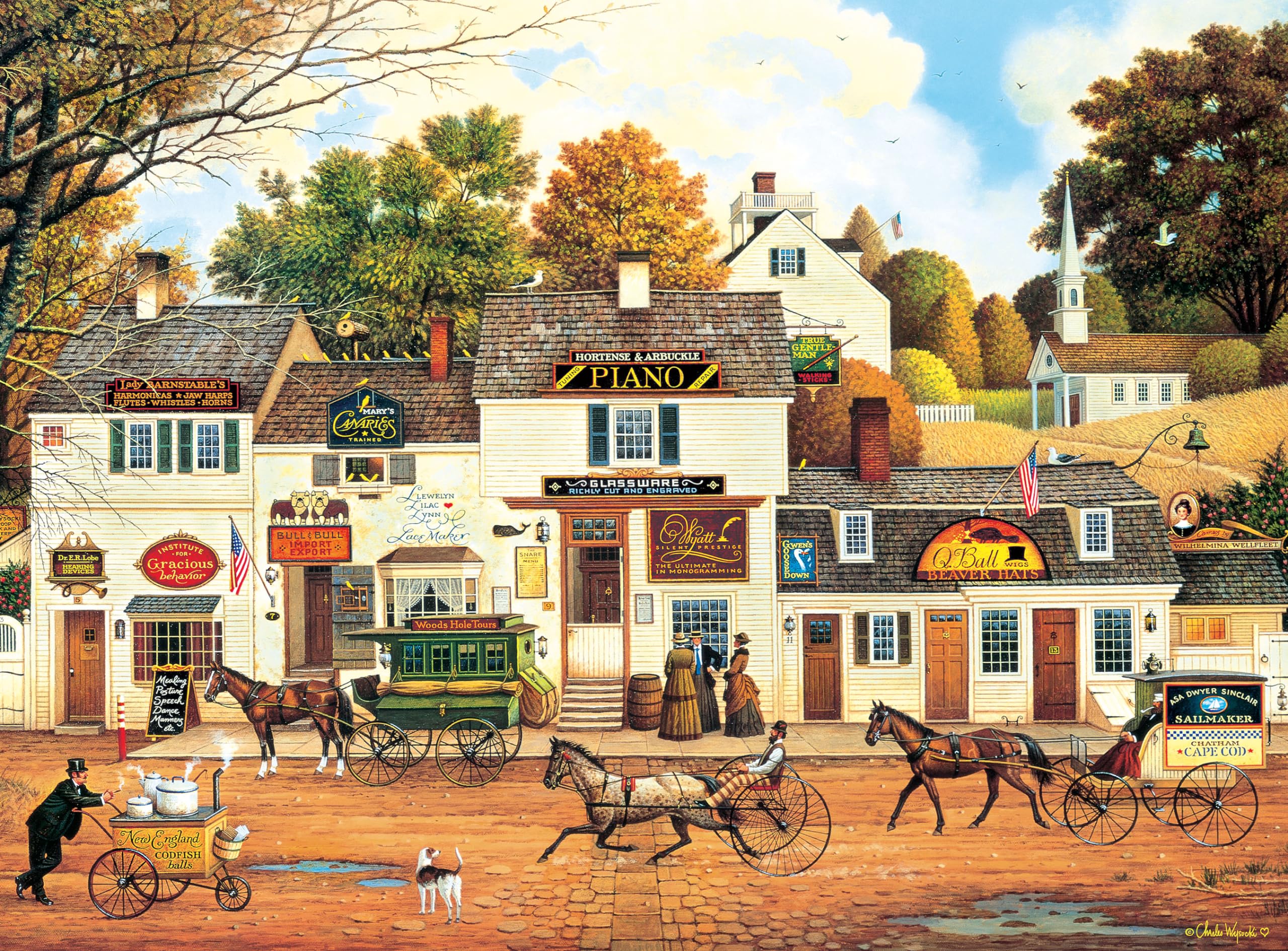 Rompecabezas Buffalo Games Charles Wysocki Olde Cape Cod - Venta Internacional.
