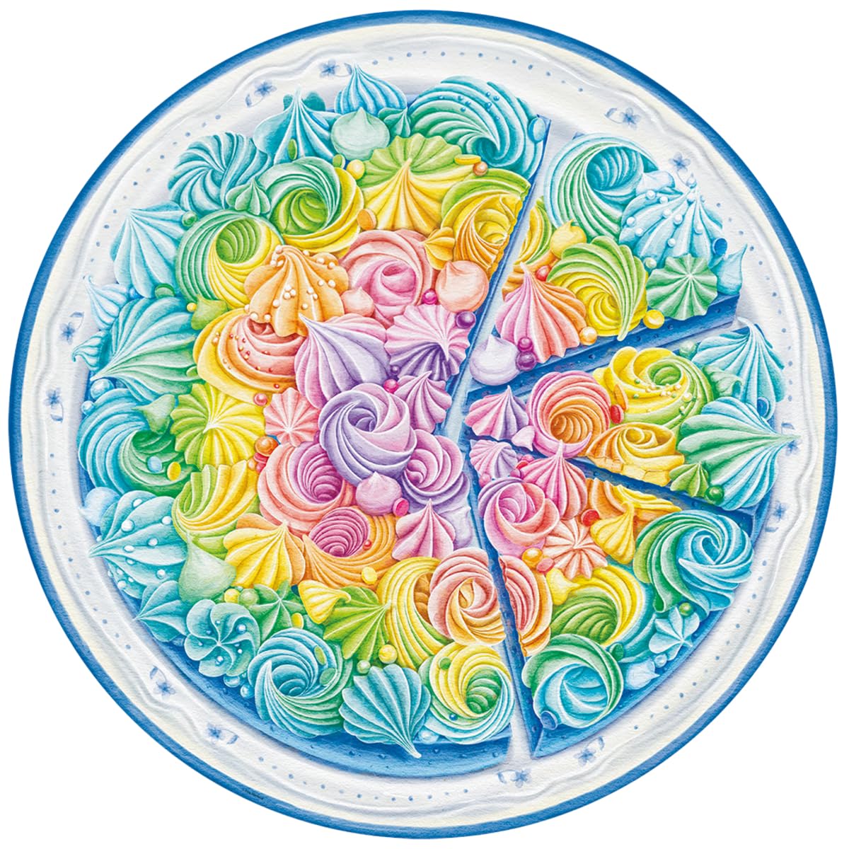 Foto 1 | Rompecabezas Ravensburger Circle Of Colors Rainbow Cake, 500 Unidades - Venta Internacional.