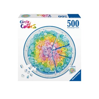 Foto 2 | Rompecabezas Ravensburger Circle Of Colors Rainbow Cake, 500 Unidades - Venta Internacional.