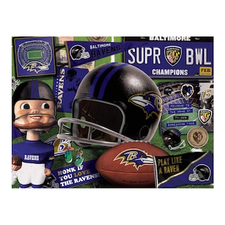 Foto 3 | Puzzle Youthefan Nfl Baltimore Ravens Retro De 500 Piezas - Venta Internacional.