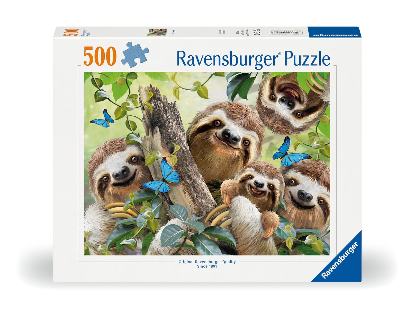 Foto 3 pulgar | Rompecabezas Ravensburger Sloth Selfie, 500 Piezas - Venta Internacional.