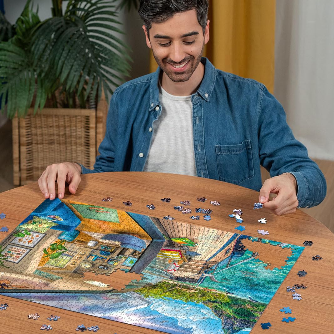Foto 4 pulgar | Rompecabezas Ravensburger Tropical Island Charter 1000 Piezas - Venta Internacional.