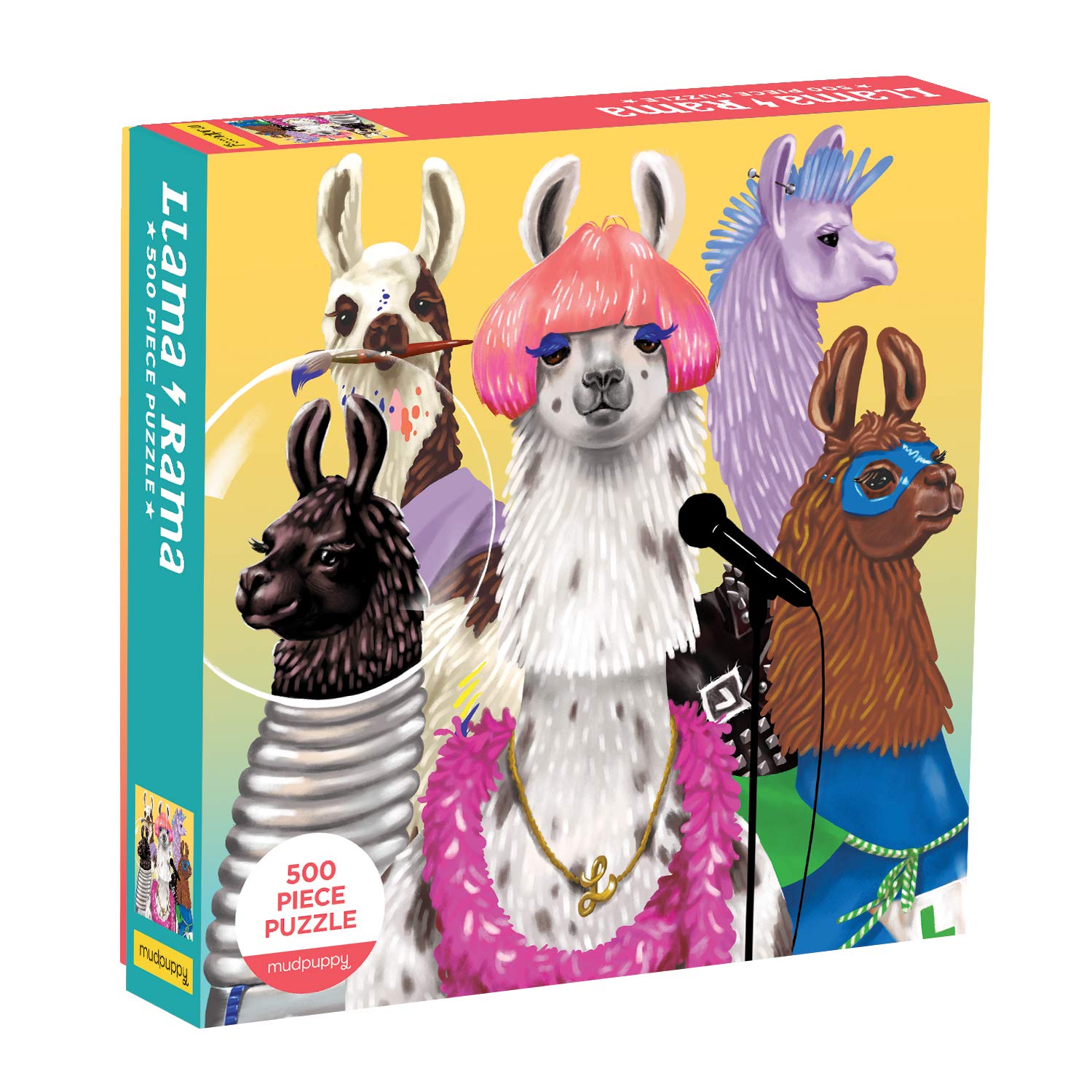 Rompecabezas Mudpuppy Llama Rama 500 Piezas Para Niños Mayores De 8 Años - Venta Internacional.