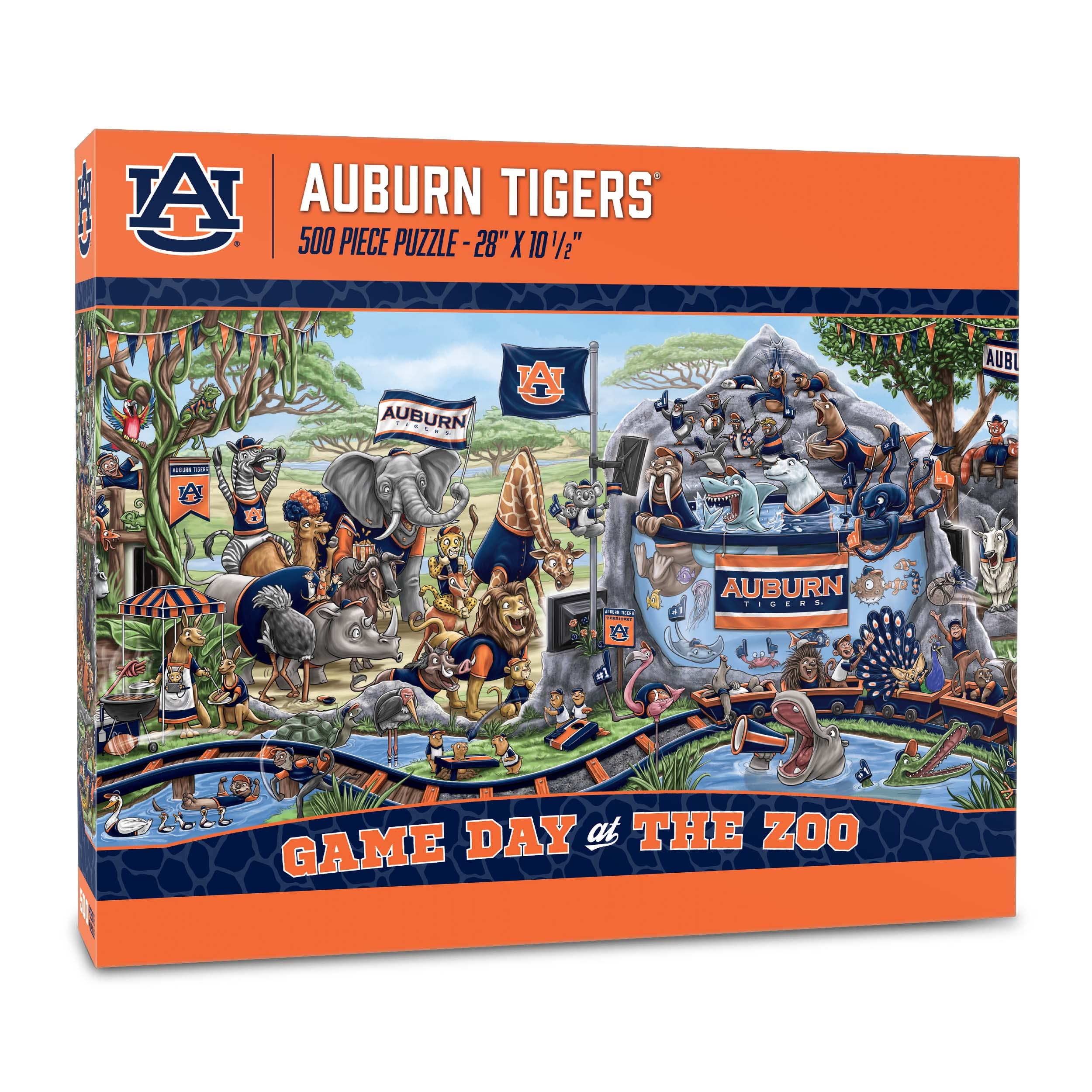 Foto 2 pulgar | Puzzle Youthefan De La Ncaa Auburn Tigers Game Day At The Zoo, 500 Unidades - Venta Internacional.