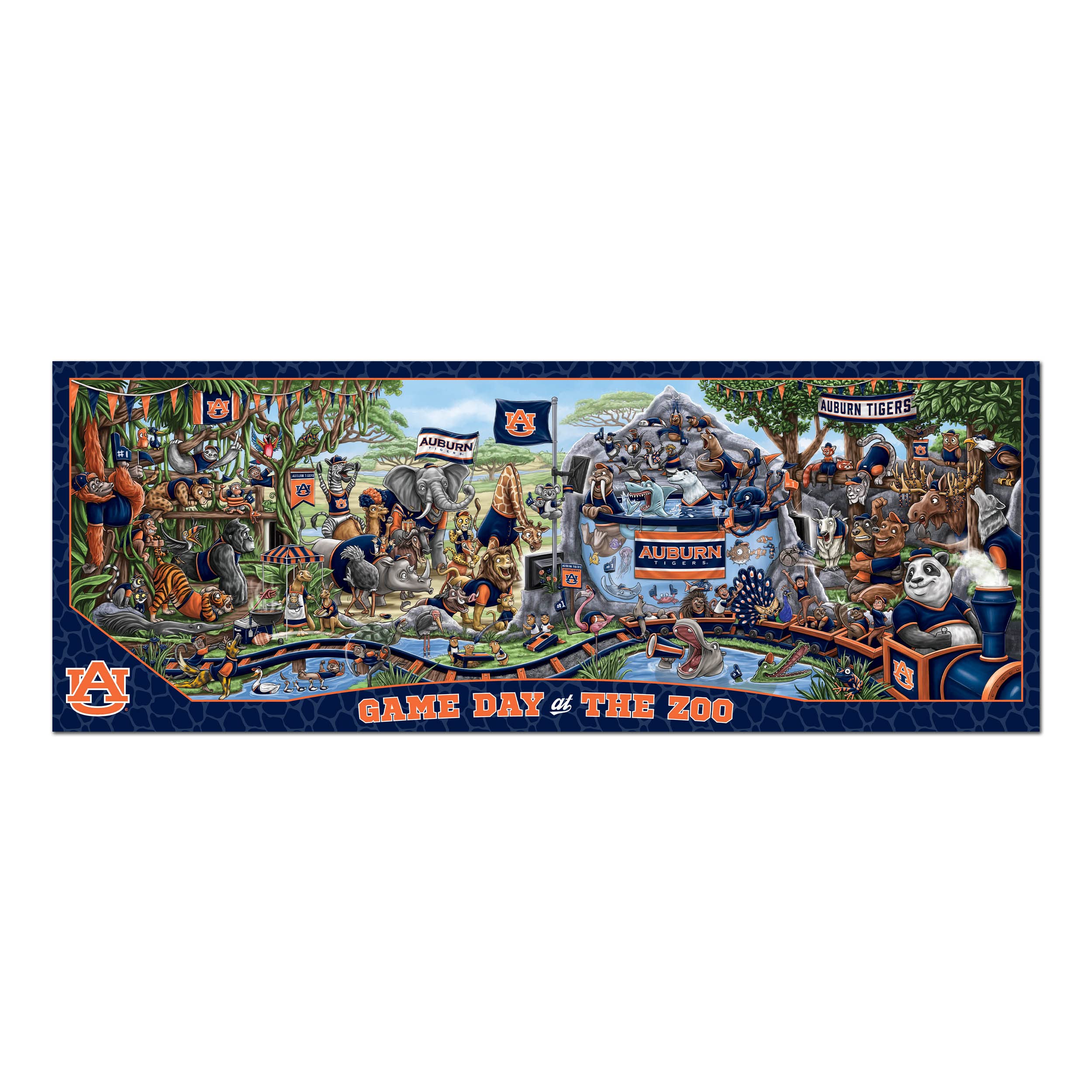 Foto 4 pulgar | Puzzle Youthefan De La Ncaa Auburn Tigers Game Day At The Zoo, 500 Unidades - Venta Internacional.