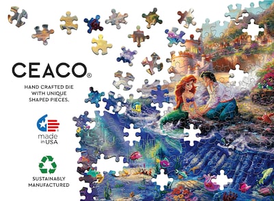 Foto 5 | Rompecabezas Ceaco Thomas Kinkade Disney La Sirenita - Venta Internacional.