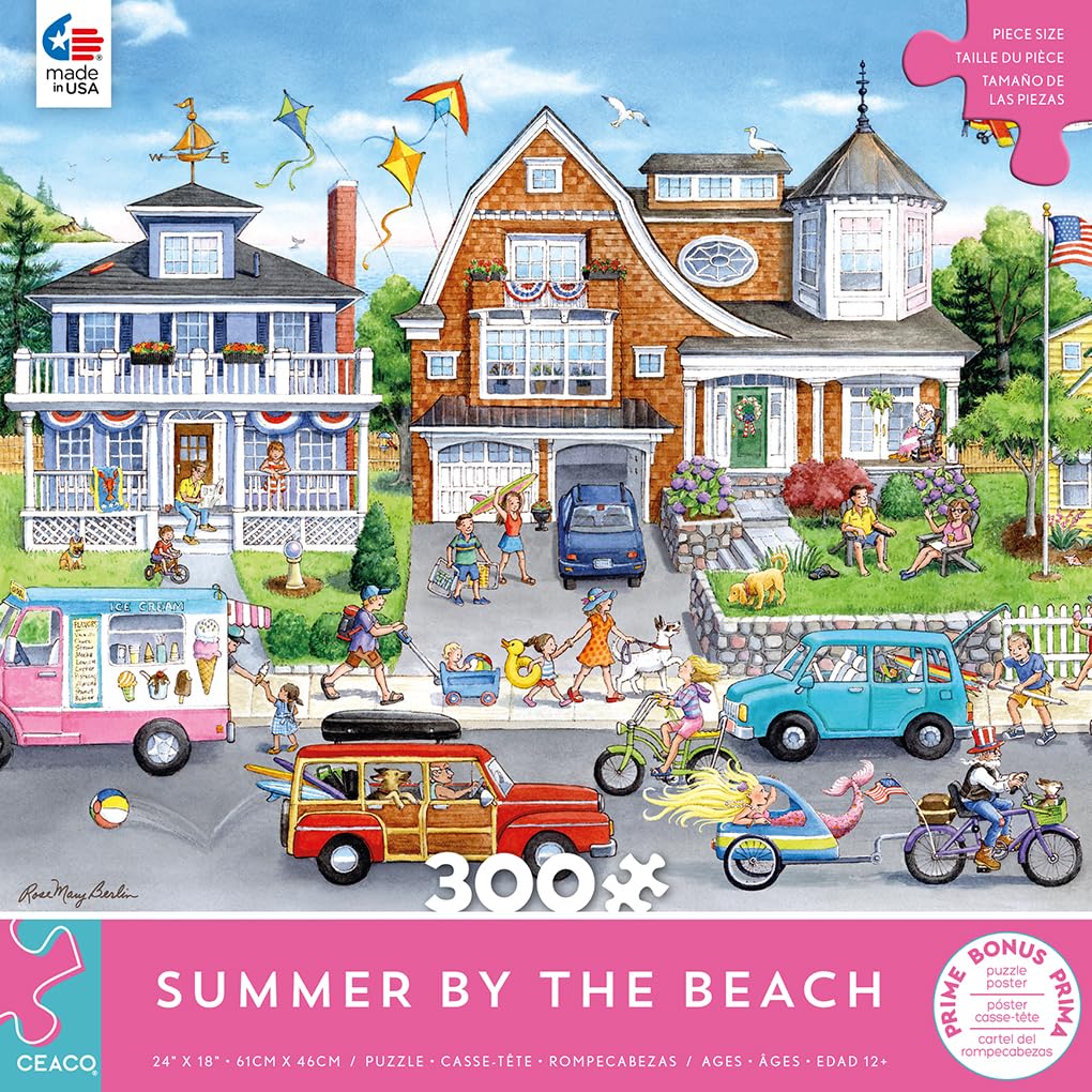 Foto 3 pulgar | Rompecabezas Ceaco Summer By The Beach De 300 Piezas - Venta Internacional.