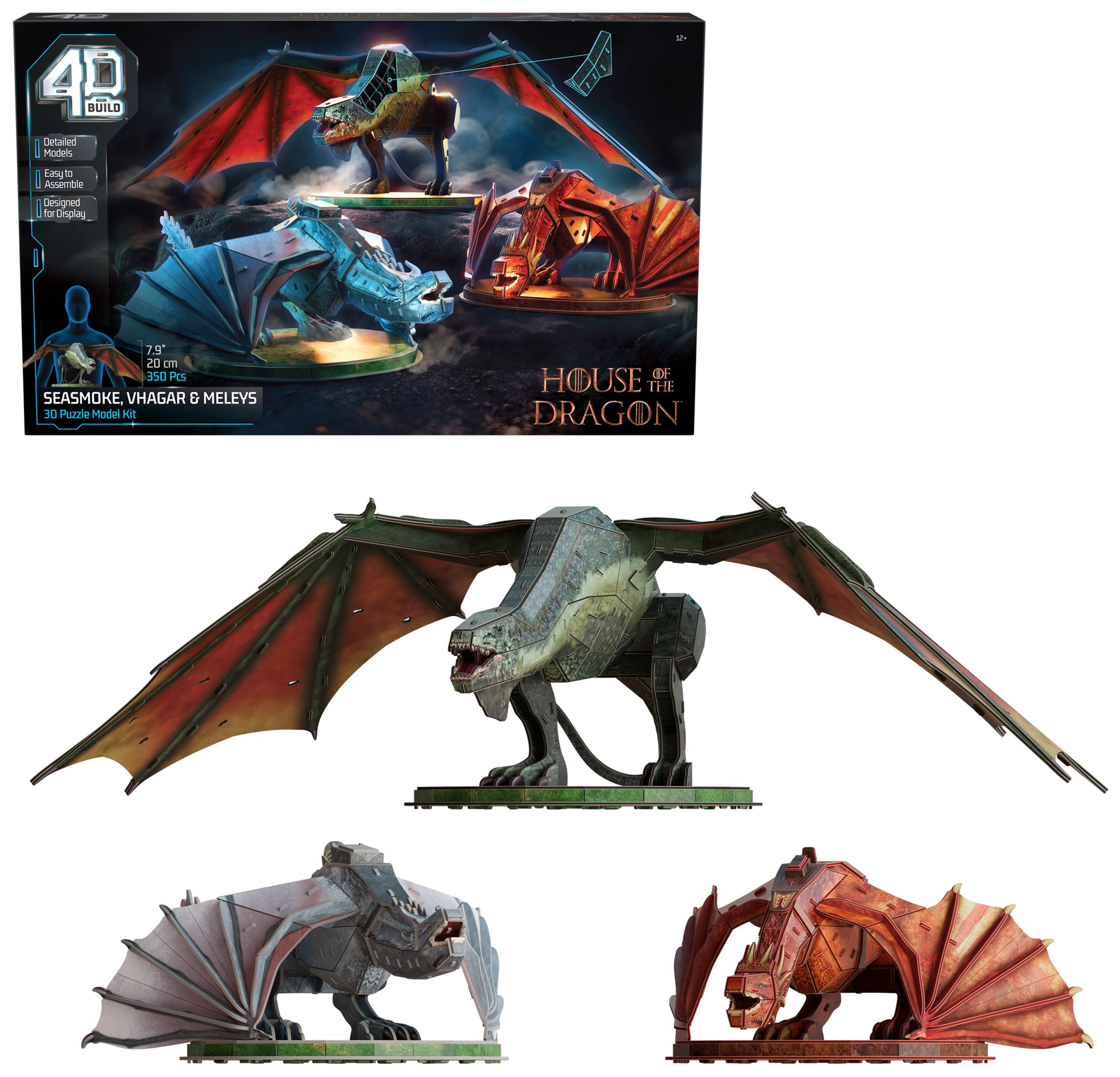 Foto 2 pulgar | Kit De Maquetas 3d De House Of The Dragon De Spin Master Games, 350 Unidades - Venta Internacional.