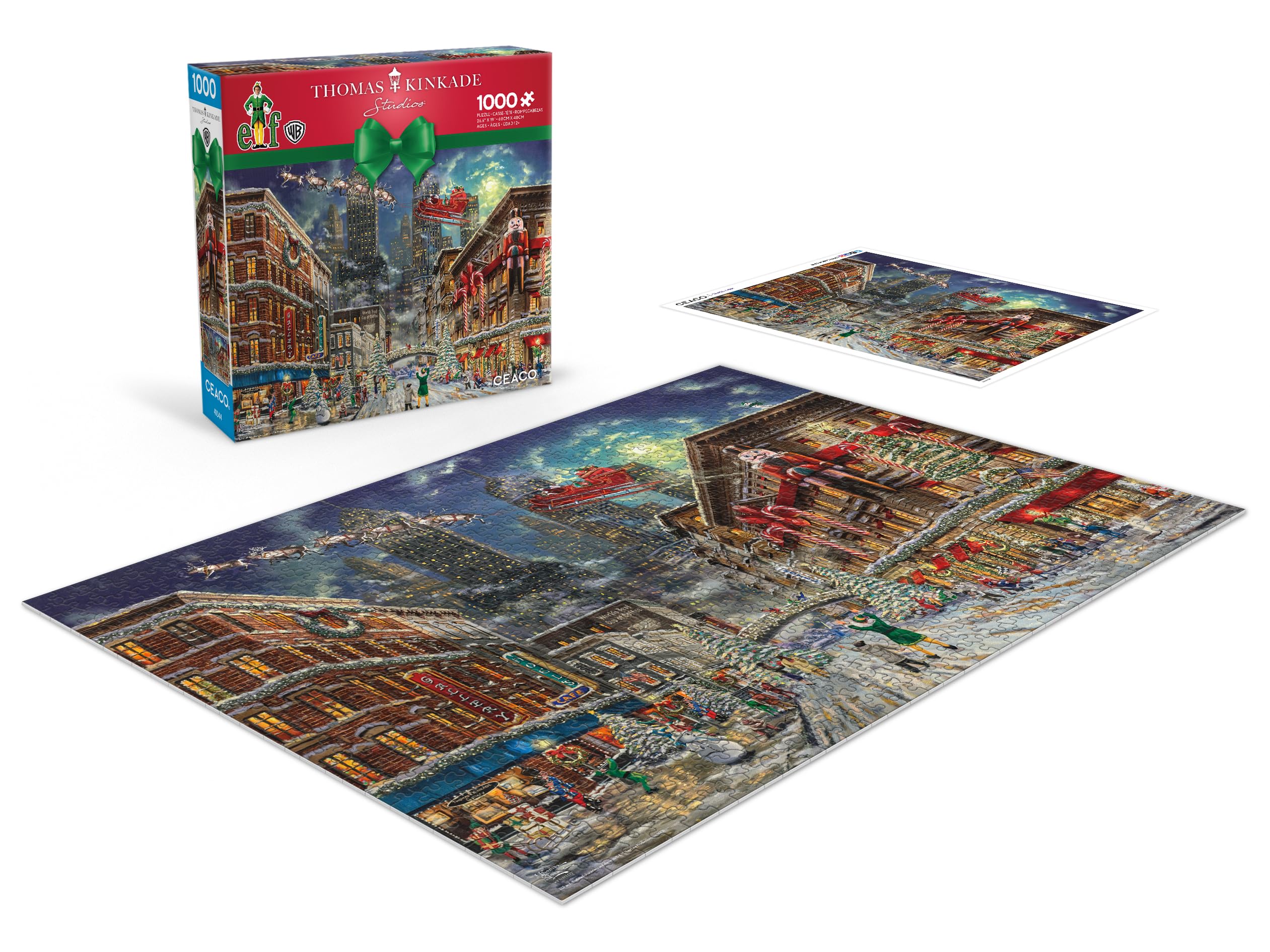 Foto 4 pulgar | Rompecabezas Ceaco Thomas Kinkade Christmas Elf 1000 Piezas - Venta Internacional.