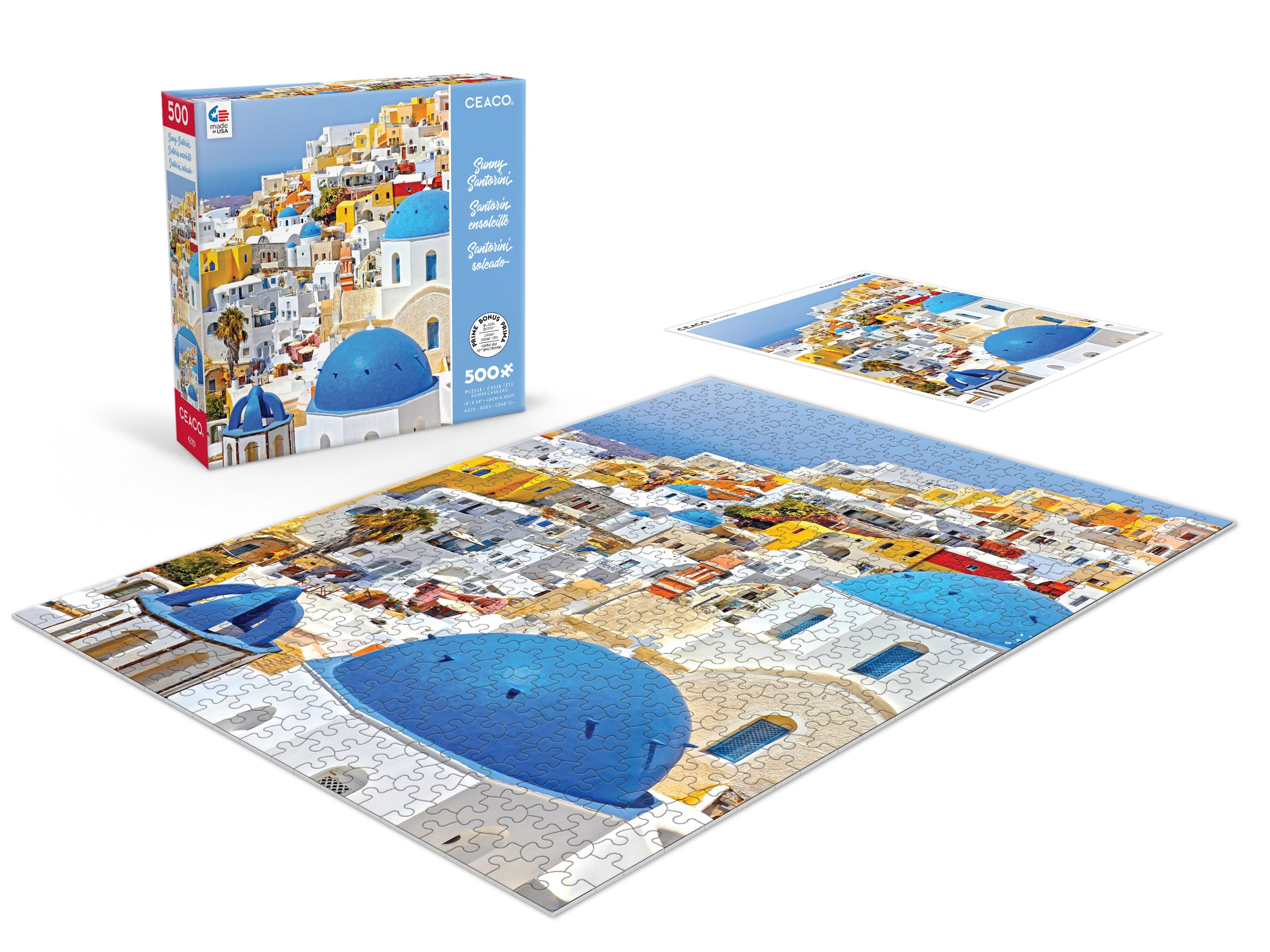 Foto 4 | Rompecabezas Ceaco Sunny Santorini 500 Piezas - Venta Internacional.