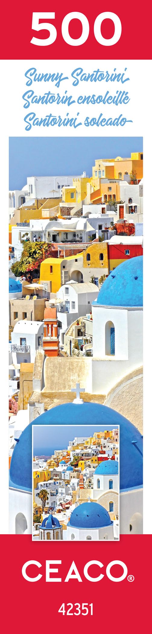 Foto 8 pulgar | Rompecabezas Ceaco Sunny Santorini 500 Piezas - Venta Internacional.