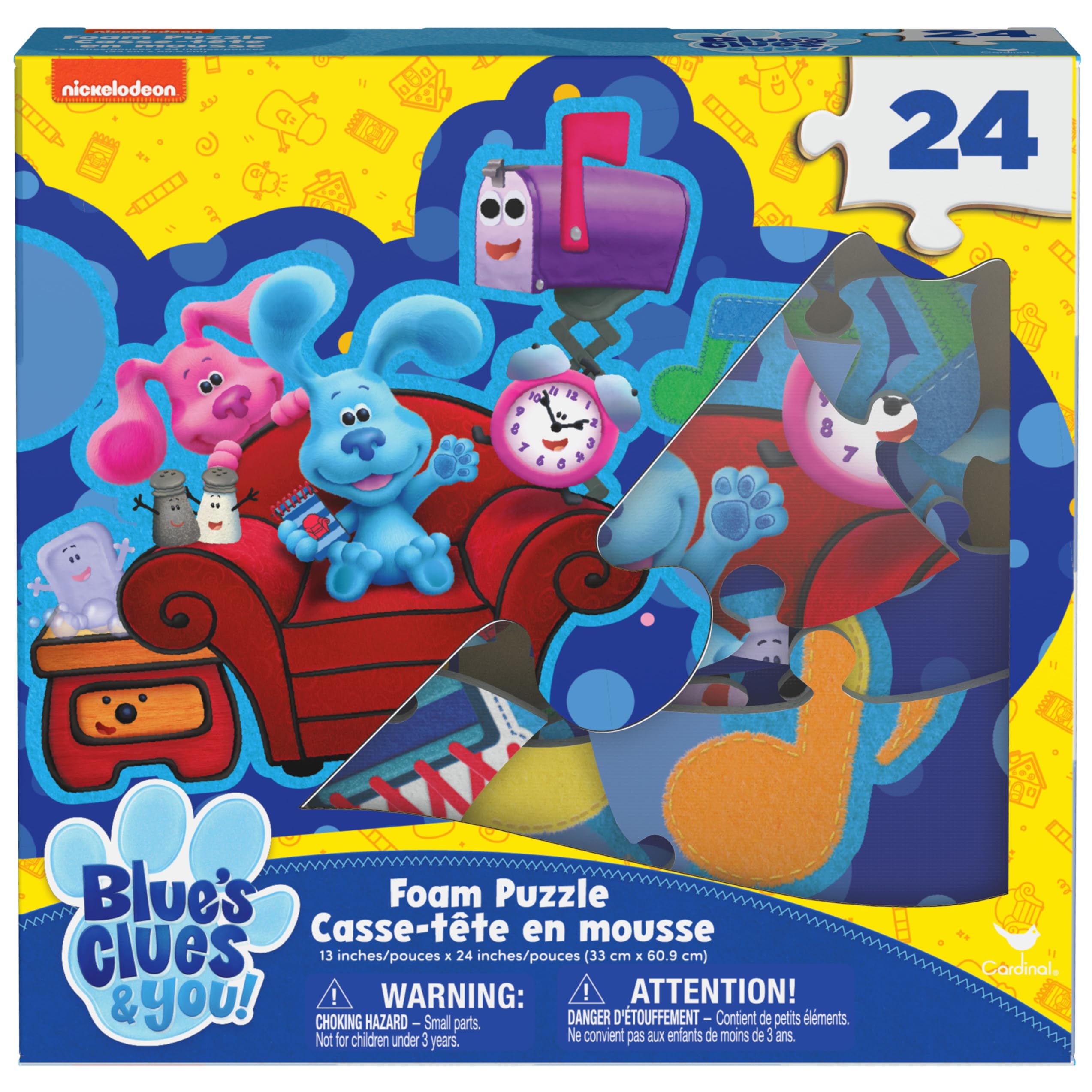 Foto 2 pulgar | Puzle De Espuma Spin Master Blue's Clues, 24 Piezas - Venta Internacional.