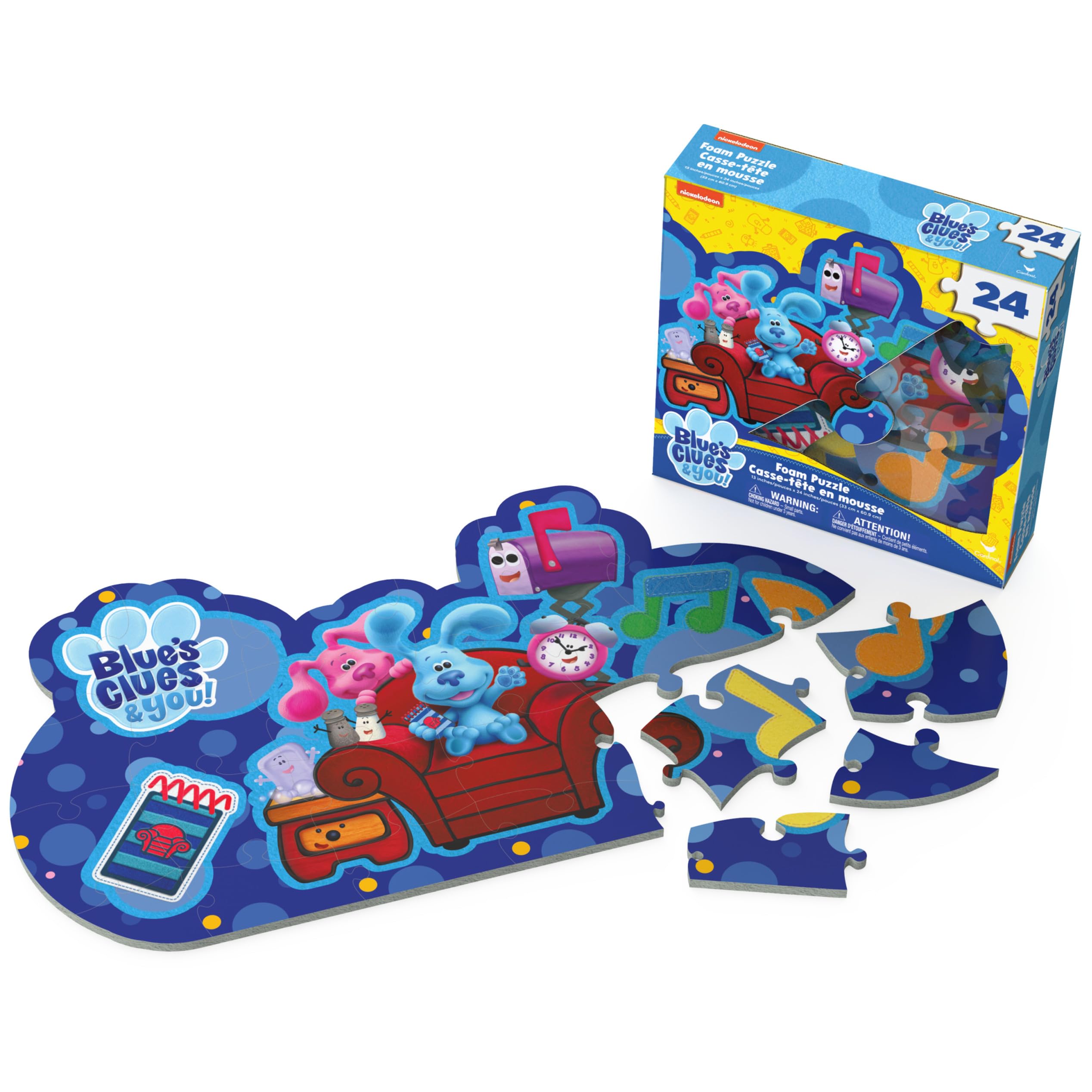 Foto 4 pulgar | Puzle De Espuma Spin Master Blue's Clues, 24 Piezas - Venta Internacional.