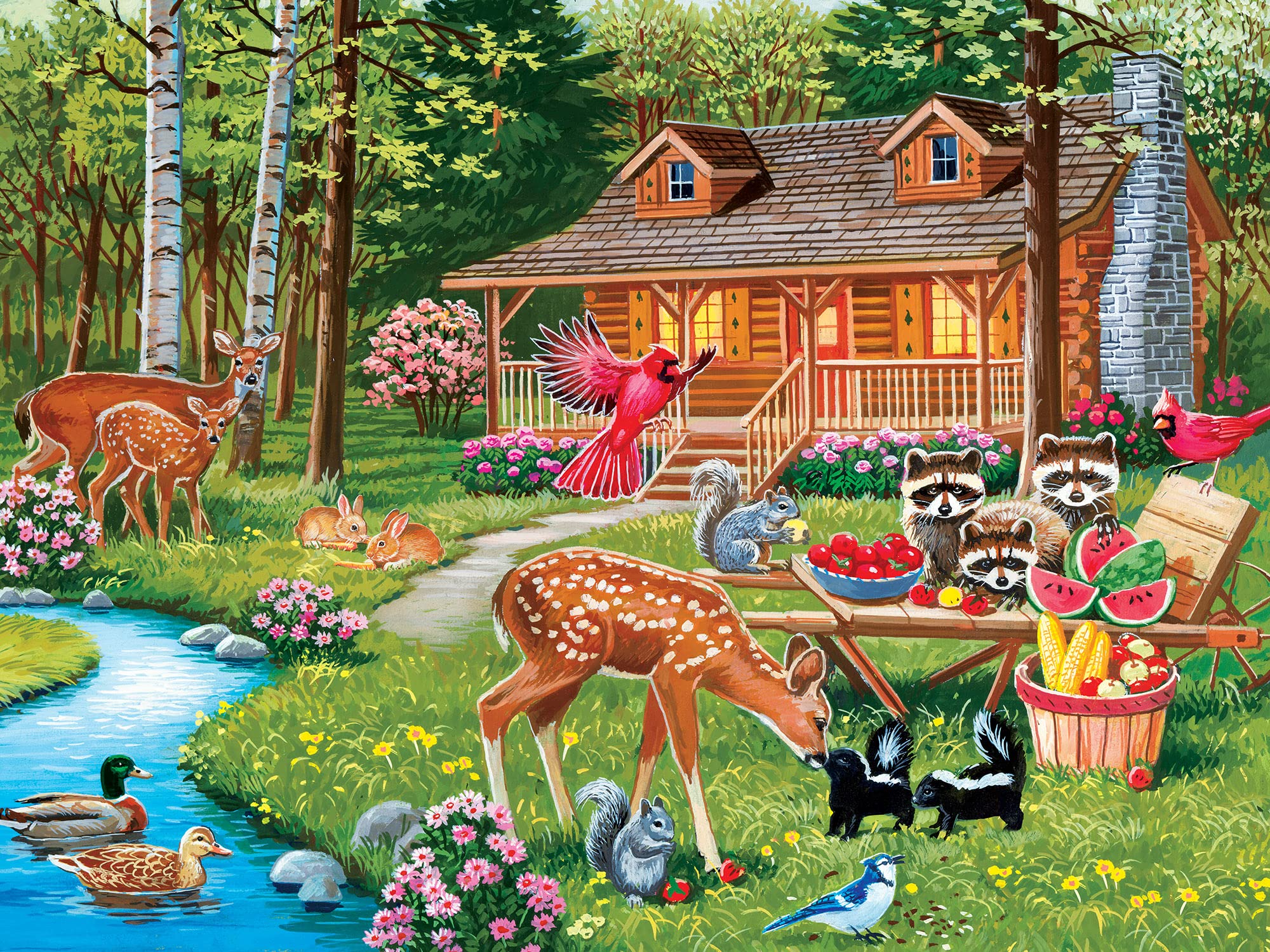 Foto 3 pulgar | Rompecabezas Masterpieces Creekside Gathering 400 Piezas - Venta Internacional.