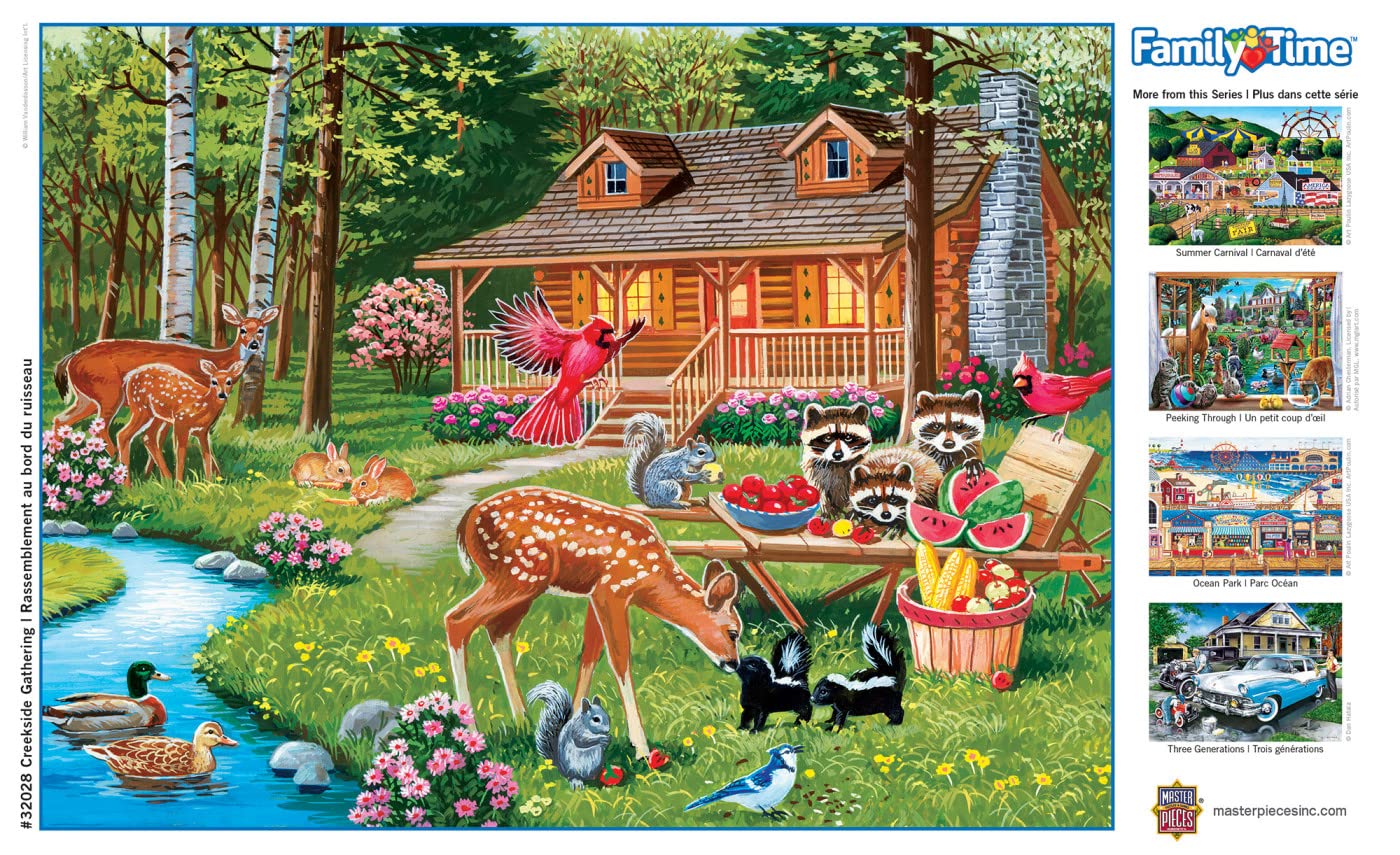 Foto 4 | Rompecabezas Masterpieces Creekside Gathering 400 Piezas - Venta Internacional.