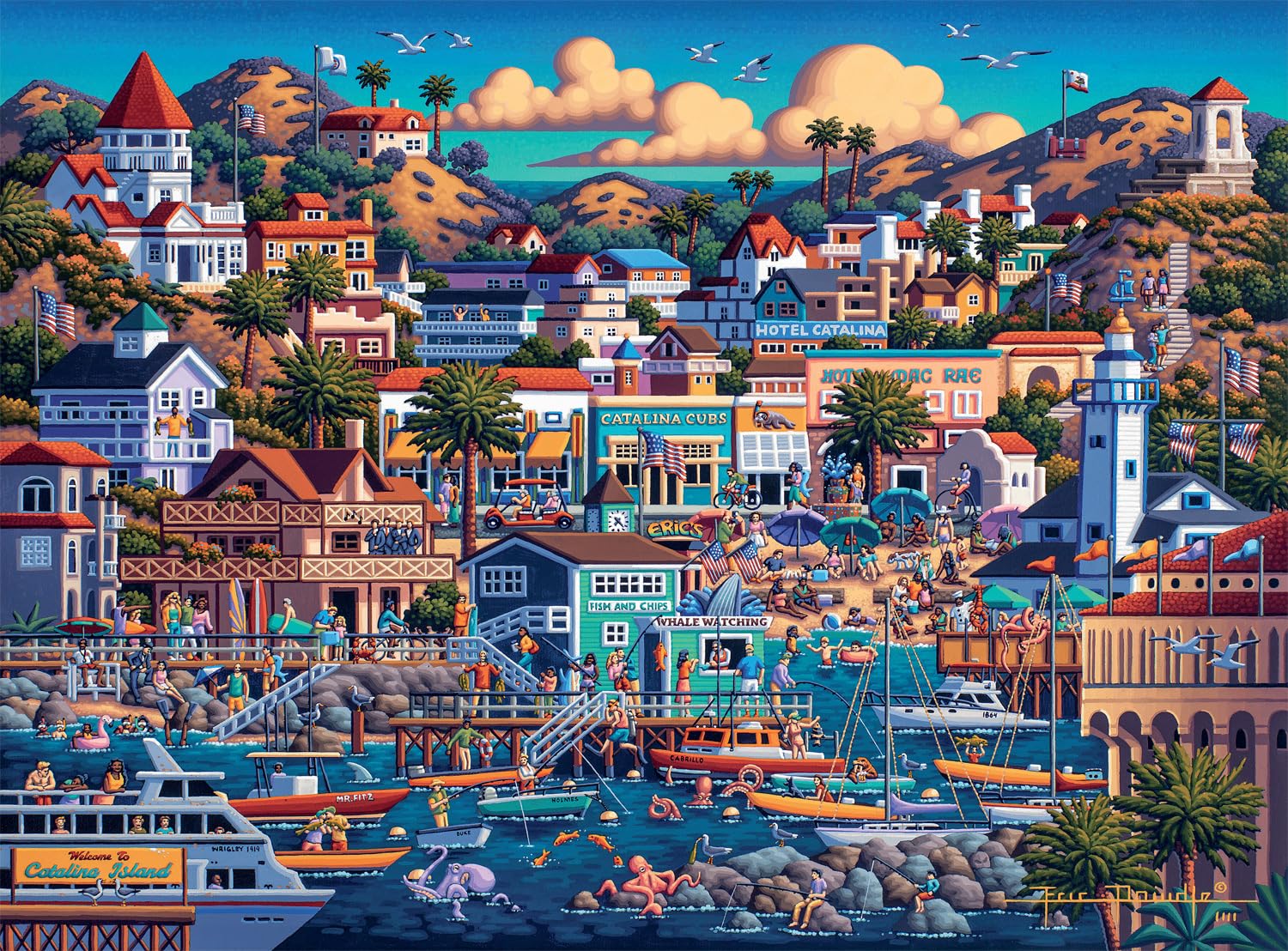 Foto 1 | Rompecabezas Buffalo Games Dowdle Catalina Island 1000 Piezas - Venta Internacional.
