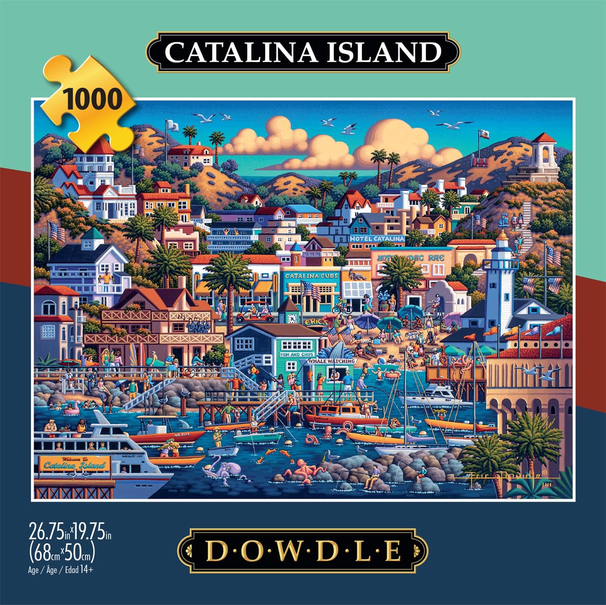 Foto 3 pulgar | Rompecabezas Buffalo Games Dowdle Catalina Island 1000 Piezas - Venta Internacional.