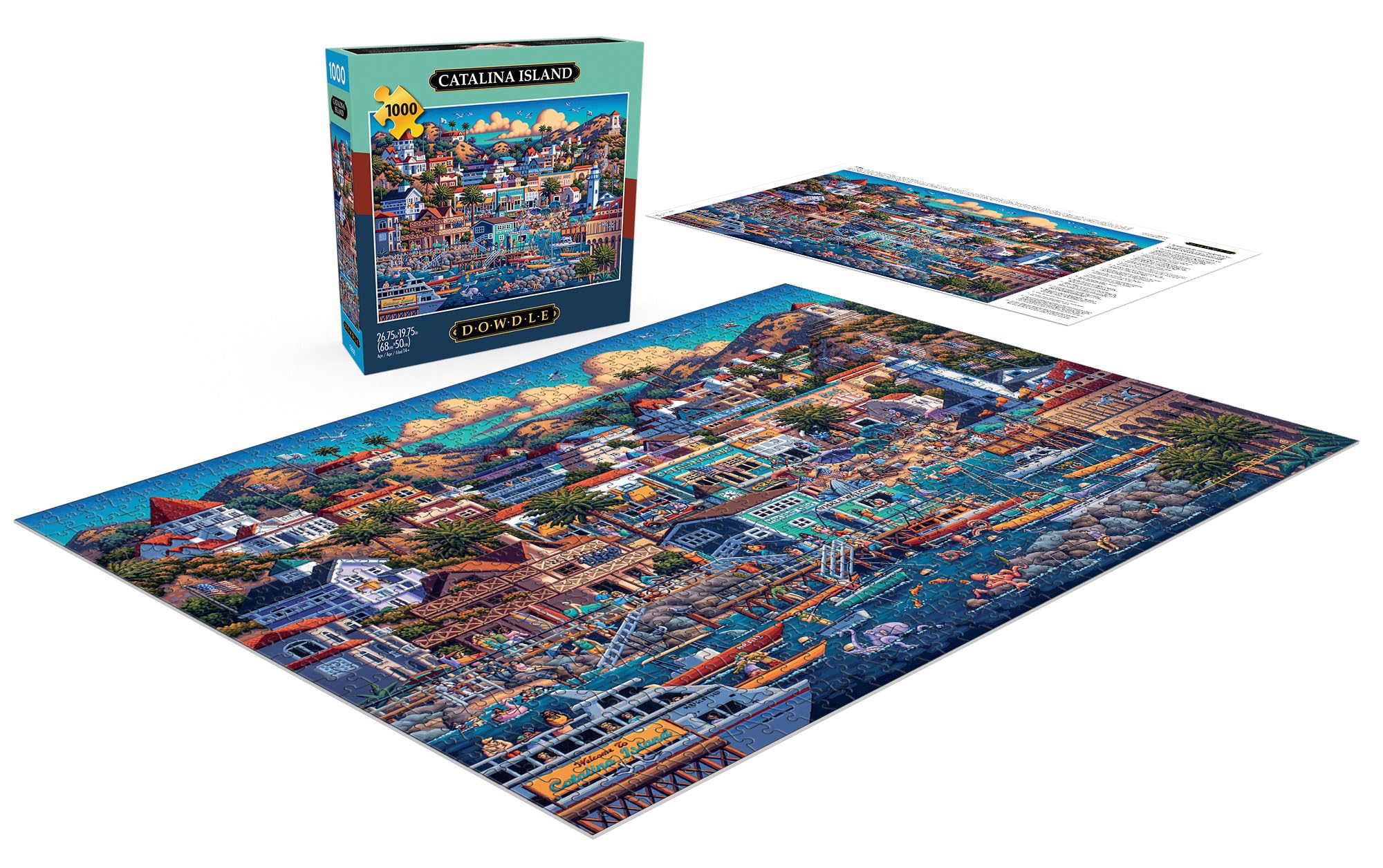 Foto 4 | Rompecabezas Buffalo Games Dowdle Catalina Island 1000 Piezas - Venta Internacional.