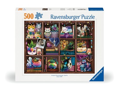 Foto 2 | Rompecabezas Ravensburger, Gatos Y Suculentas, 500 Piezas - Venta Internacional.