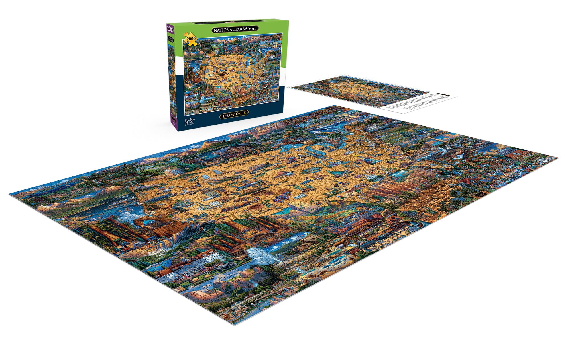 Foto 5 pulgar | Rompecabezas Buffalo Games Dowdle National Parks Map, 2000 Unidades - Venta Internacional.