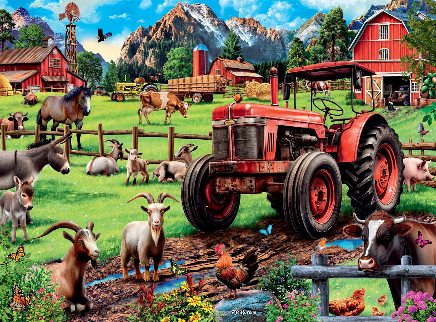 Rompecabezas Buffalo Games P.d. Moreno Time For Chores 1000 Unidades - Venta Internacional.
