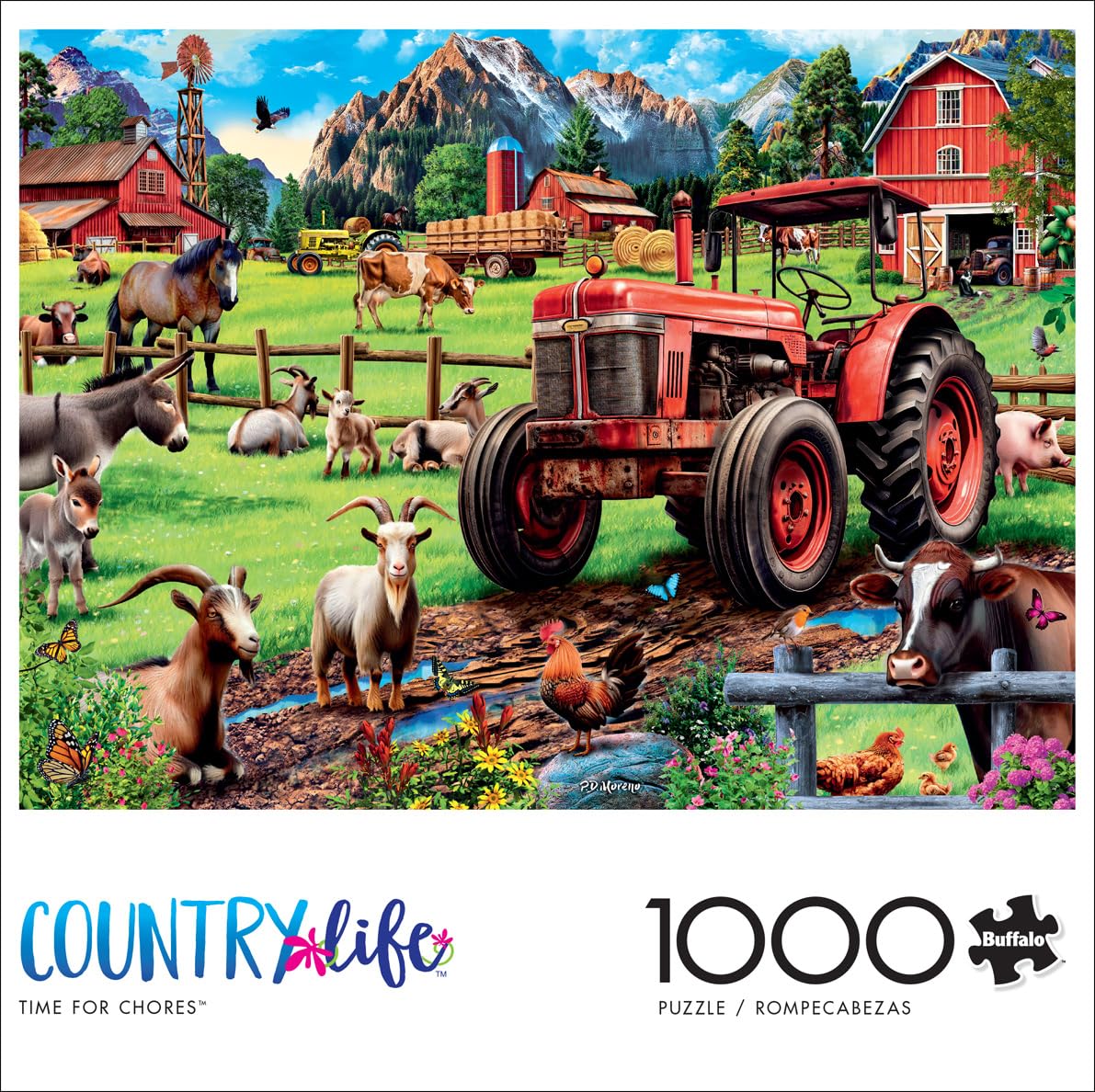Foto 2 | Rompecabezas Buffalo Games P.d. Moreno Time For Chores 1000 Unidades - Venta Internacional.