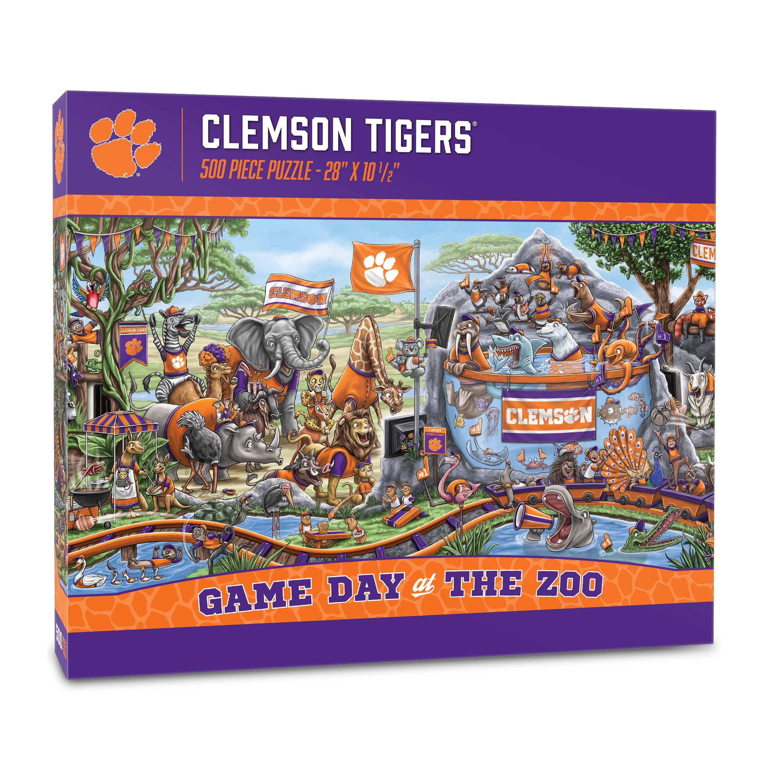 Foto 2 pulgar | Puzzle Youthefan Ncaa Clemson Tigers Game Day At The Zoo, 500 Unidades - Venta Internacional.