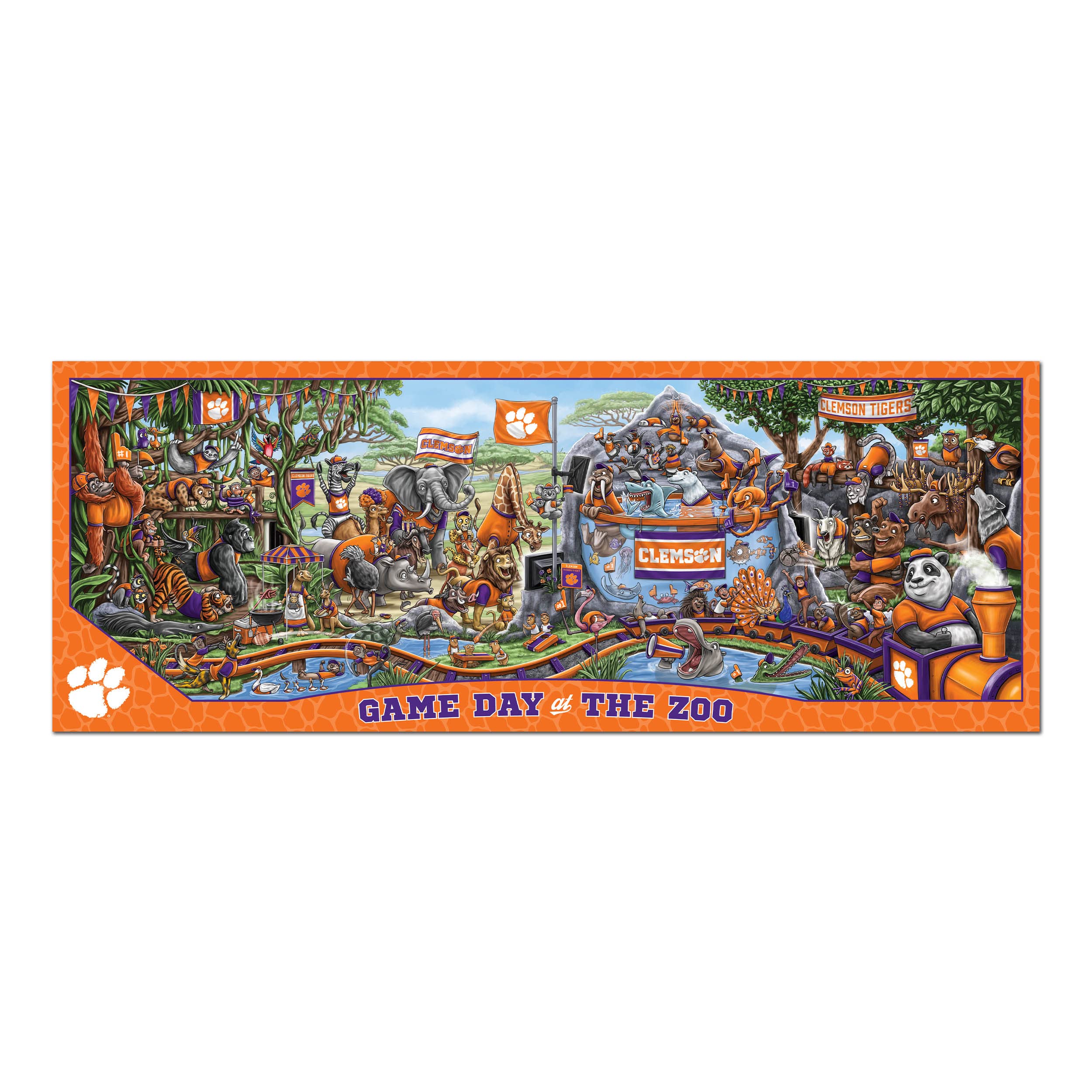 Foto 4 pulgar | Puzzle Youthefan Ncaa Clemson Tigers Game Day At The Zoo, 500 Unidades - Venta Internacional.